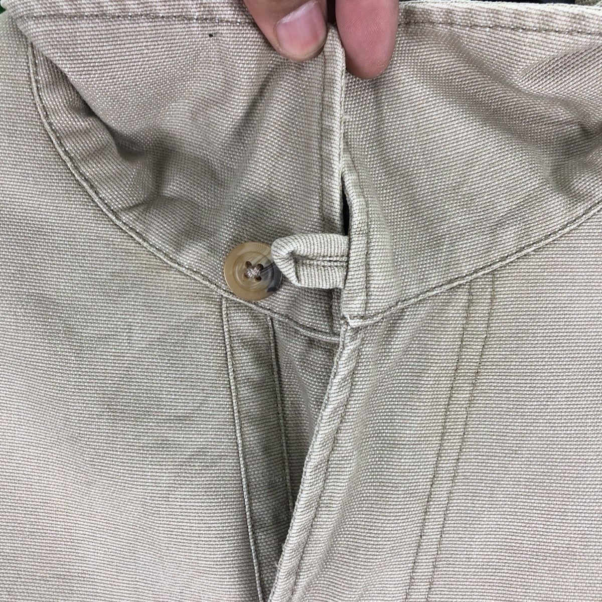 Japanese Brand Vintage 90's Chore Jacket Duck Canvas Workwear by Famock Size US L / EU 52-54 / 3 - 8 Thumbnail