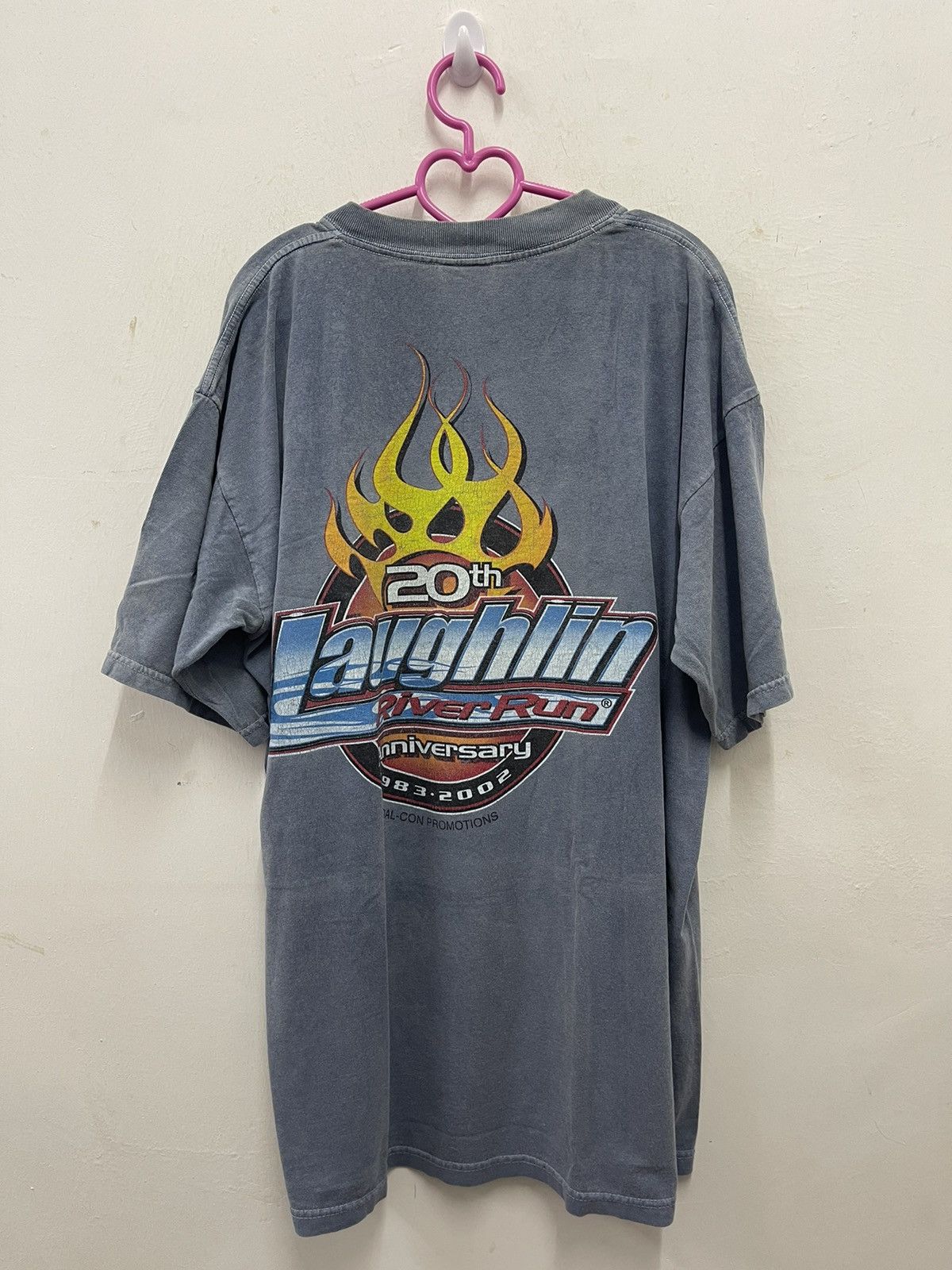 Harley Davidson Rare Vintage LAUGHLIN RIVER RUN 20th Anniversary Tee Size US XL / EU 56 / 4 - 1 Thumbnail
