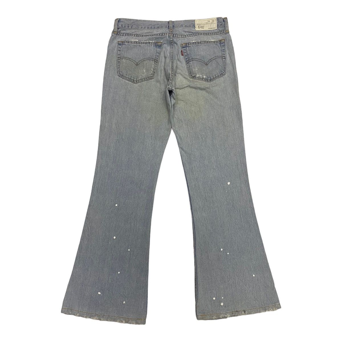 Hysteric Glamour × If Six Was Nine × Le Grande Bleu (L.G.B.) VINTAGE LEVIS 646 PAINTER DENIM FLARE BOOTCUT PANTS Size US 32 / EU 48 - 3 Thumbnail