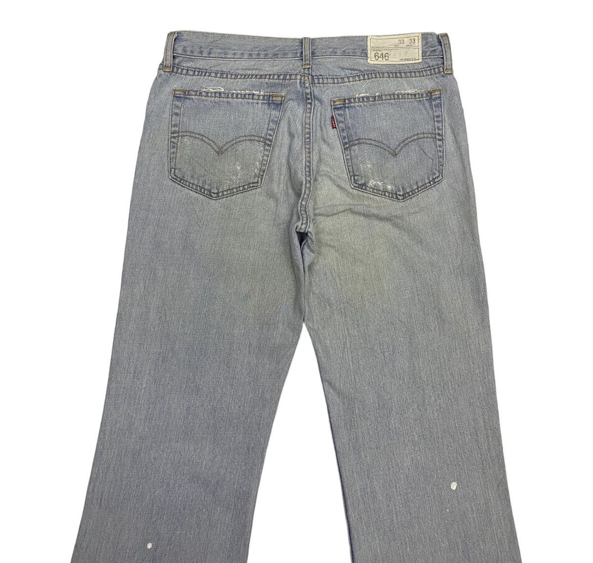 Hysteric Glamour × If Six Was Nine × Le Grande Bleu (L.G.B.) VINTAGE LEVIS 646 PAINTER DENIM FLARE BOOTCUT PANTS Size US 32 / EU 48 - 4 Thumbnail