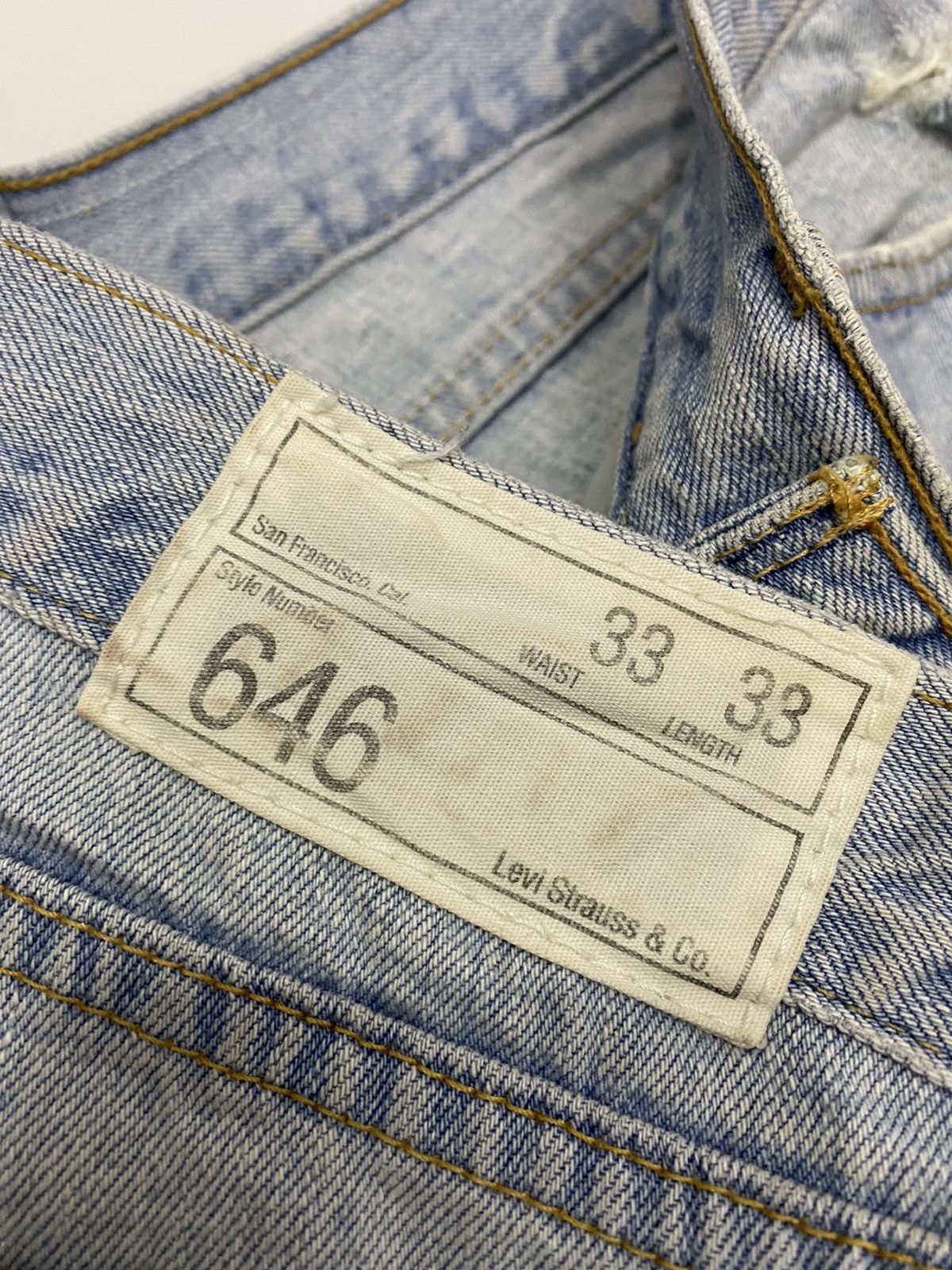 Hysteric Glamour × If Six Was Nine × Le Grande Bleu (L.G.B.) VINTAGE LEVIS 646 PAINTER DENIM FLARE BOOTCUT PANTS Size US 32 / EU 48 - 8 Thumbnail