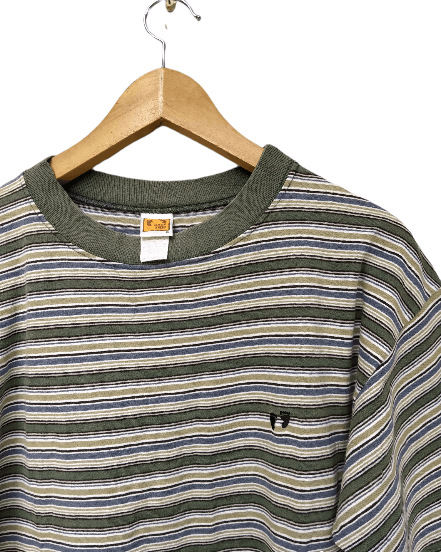 Hang Ten Vintage 90s Hang Ten Stripes Single Stich Size US L / EU 52-54 / 3 - 3 Thumbnail