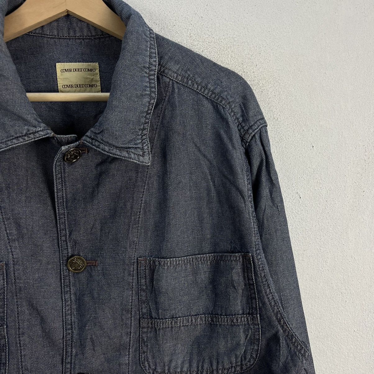 Japanese Brand INSPECTORS JACKET HIKORY CHORE JACKET COVER DUET COMPO JAPAN Size US M / EU 48-50 / 2 - 5 Thumbnail