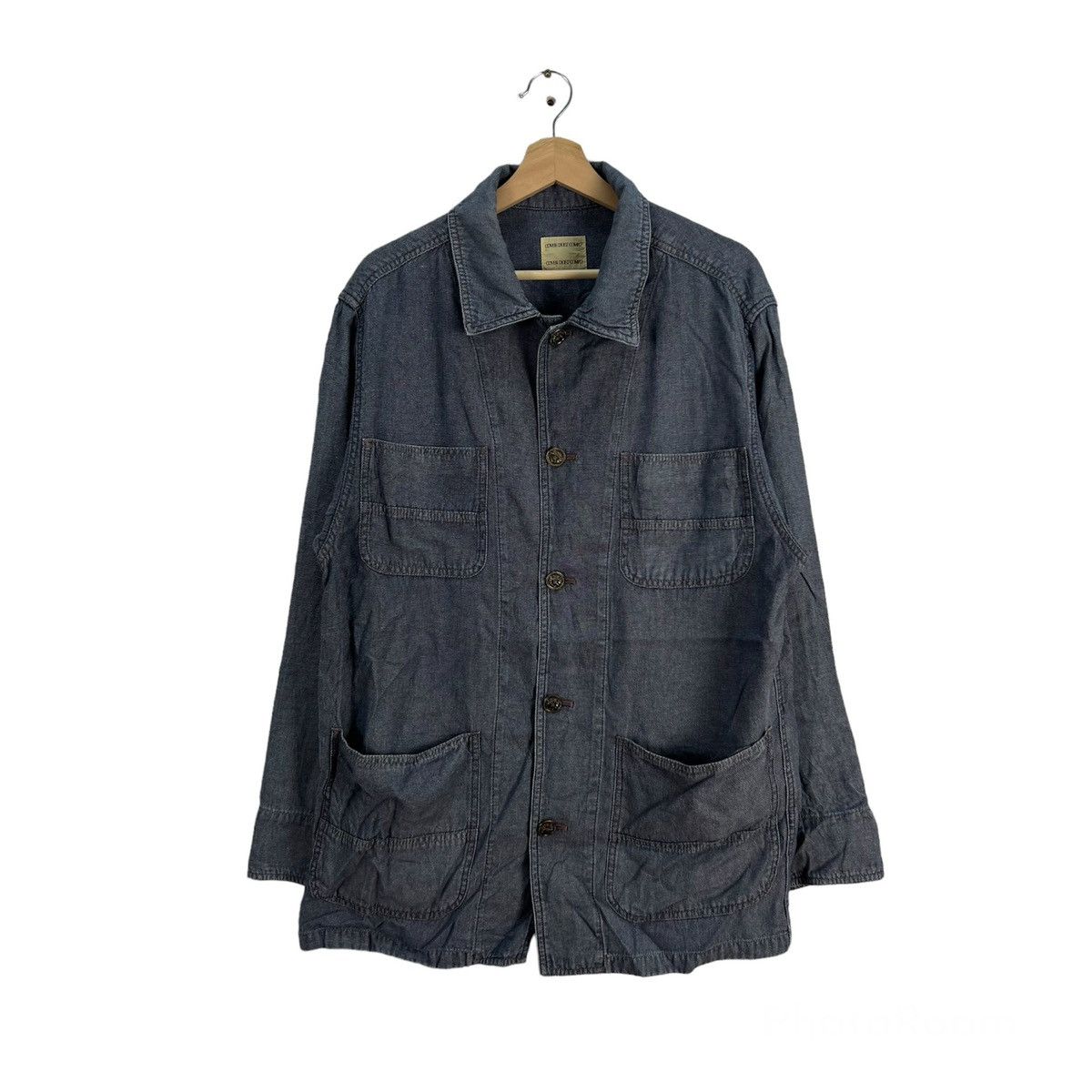 Japanese Brand INSPECTORS JACKET HIKORY CHORE JACKET COVER DUET COMPO JAPAN Size US M / EU 48-50 / 2 - 1 Thumbnail