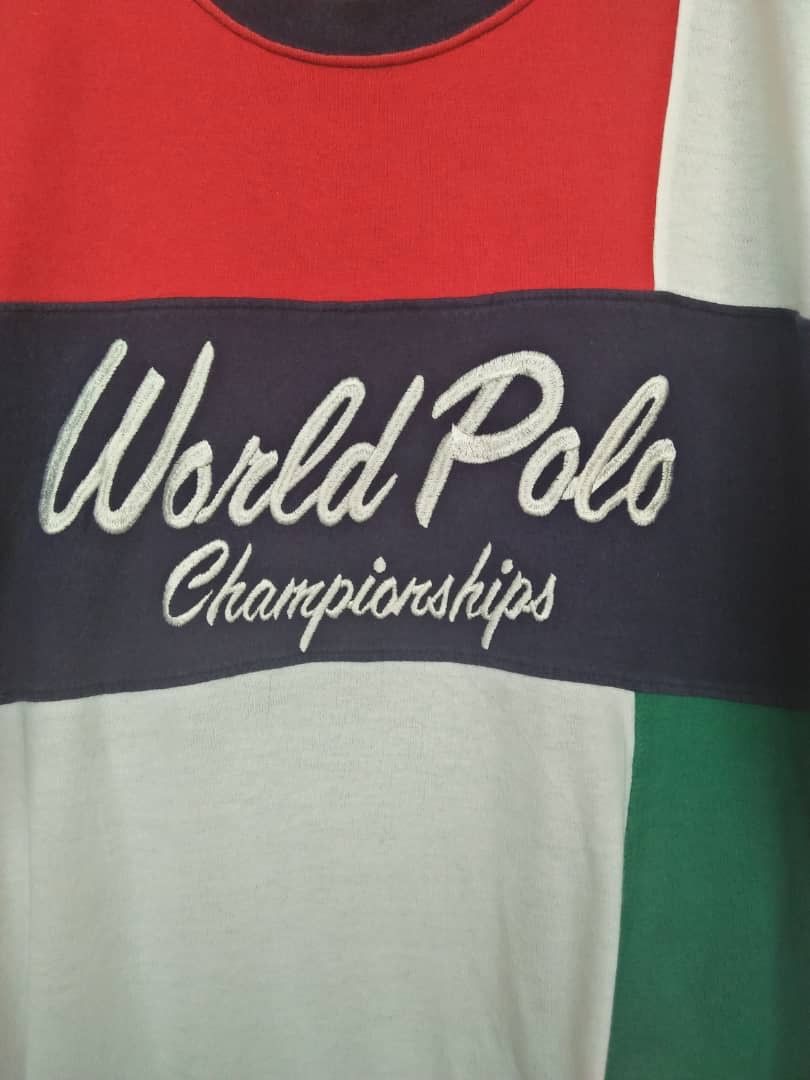 Polo Ralph Lauren Vintage Multicolour World Polo Championship Embroidery Size US L / EU 52-54 / 3 - 3 Thumbnail