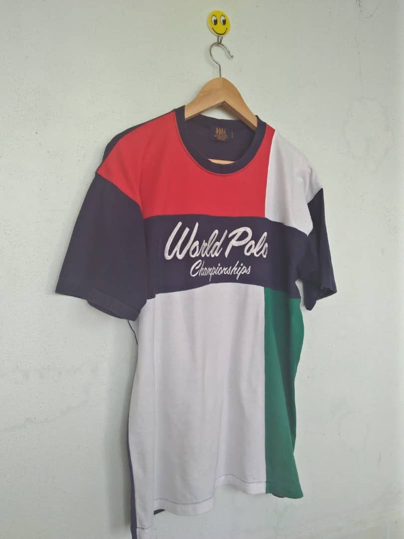 Polo Ralph Lauren Vintage Multicolour World Polo Championship Embroidery Size US L / EU 52-54 / 3 - 1 Thumbnail