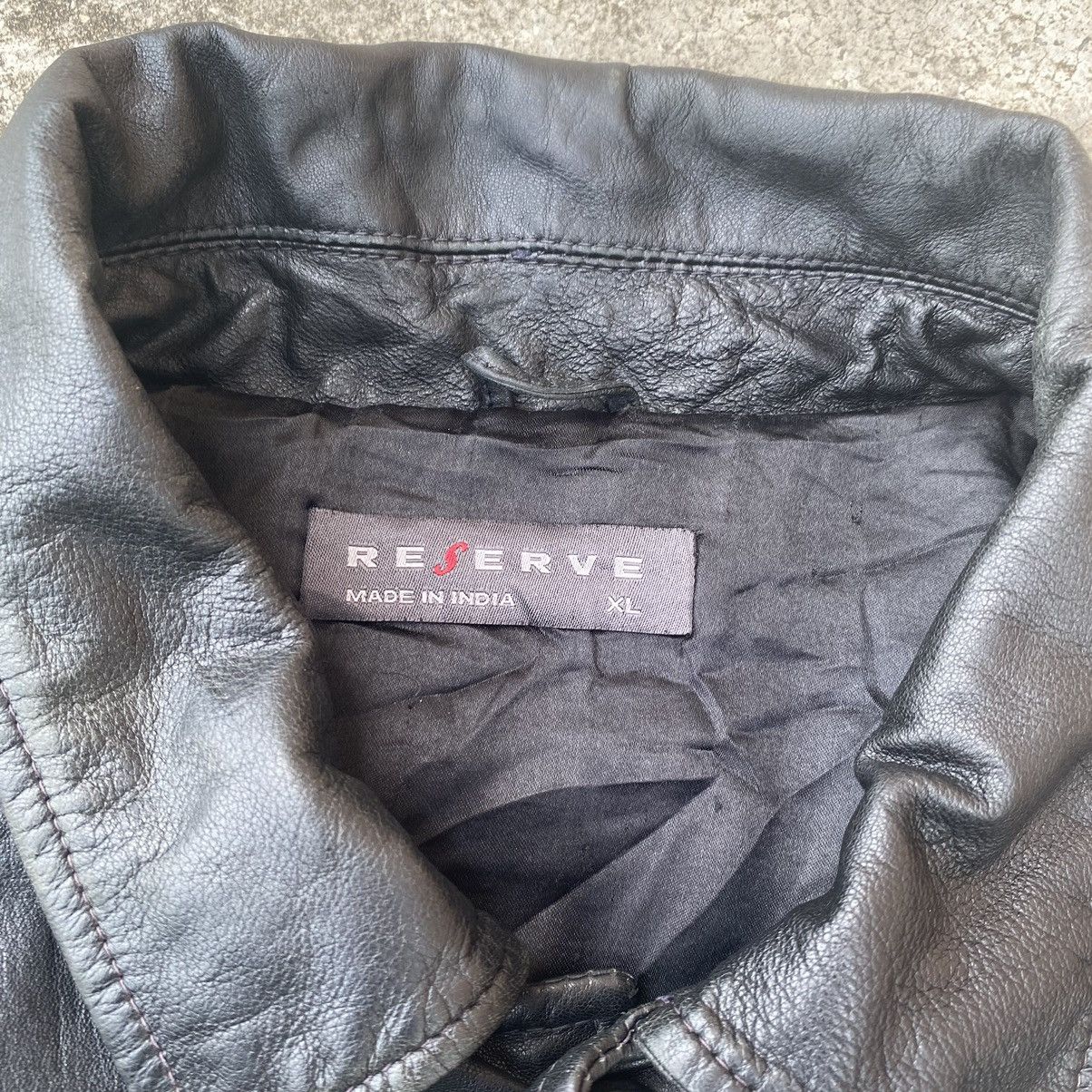 Genuine Leather × Vintage Vintage Reserve Button Up Leather Jacket Size US XL / EU 56 / 4 - 13 Thumbnail