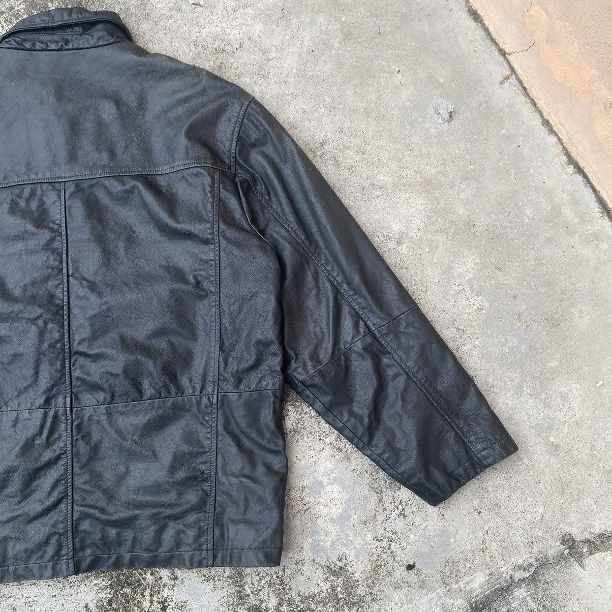Genuine Leather × Vintage Vintage Reserve Button Up Leather Jacket Size US XL / EU 56 / 4 - 8 Thumbnail