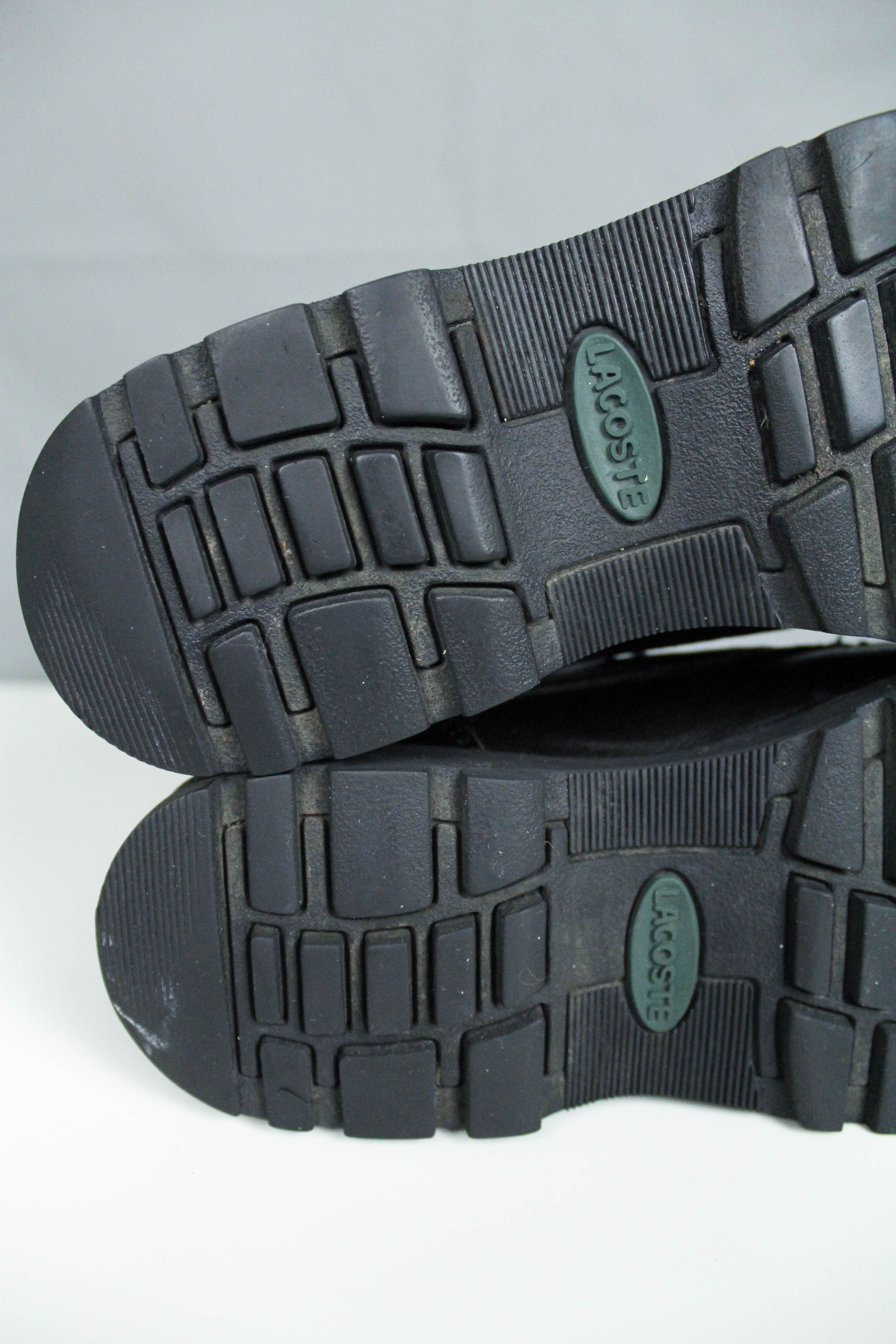 Lacoste Women's Lacoste Vintage 90s Black Leather Work Boots Size US 7.5 / IT 37.5 - 12 Thumbnail