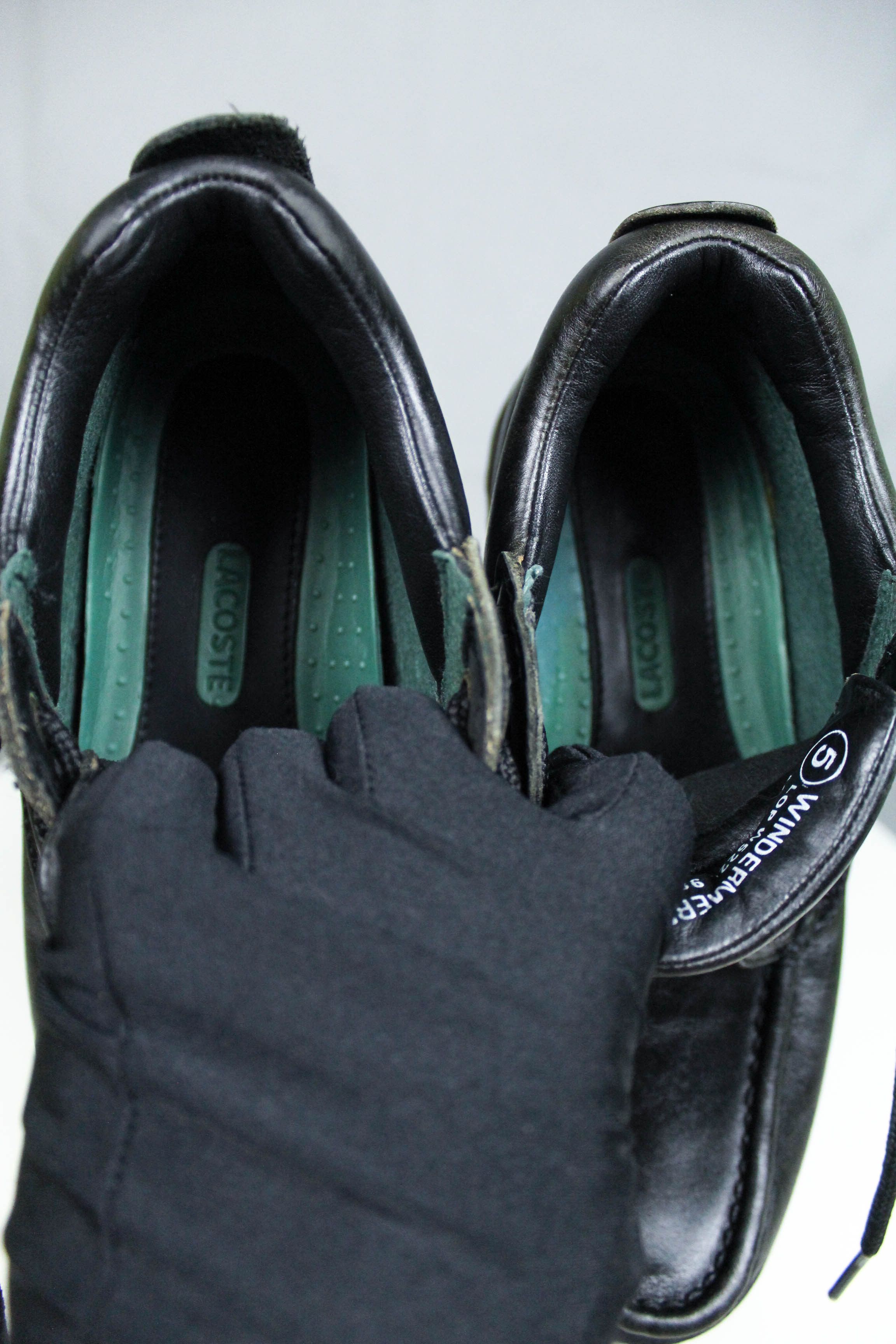 Lacoste Women's Lacoste Vintage 90s Black Leather Work Boots Size US 7.5 / IT 37.5 - 13 Thumbnail