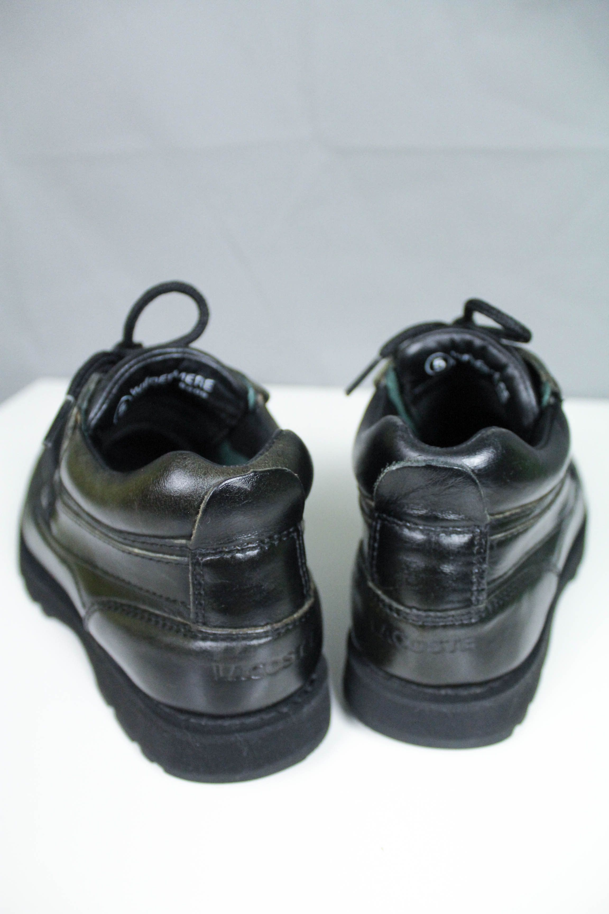 Lacoste Women's Lacoste Vintage 90s Black Leather Work Boots Size US 7.5 / IT 37.5 - 9 Thumbnail