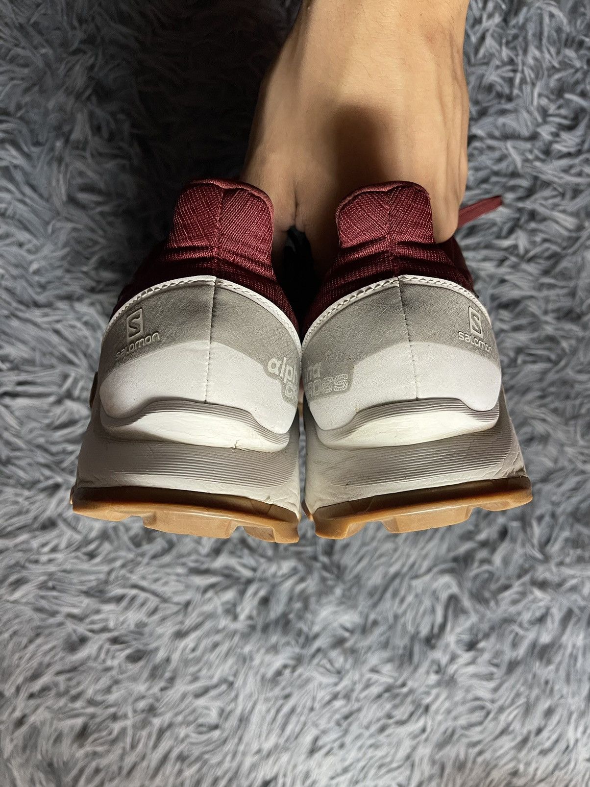 Salomon Salomon Alpha Cross gore-tex burgundy gorpcore sneakers Size US 8.5 / EU 41-42 - 6 Thumbnail