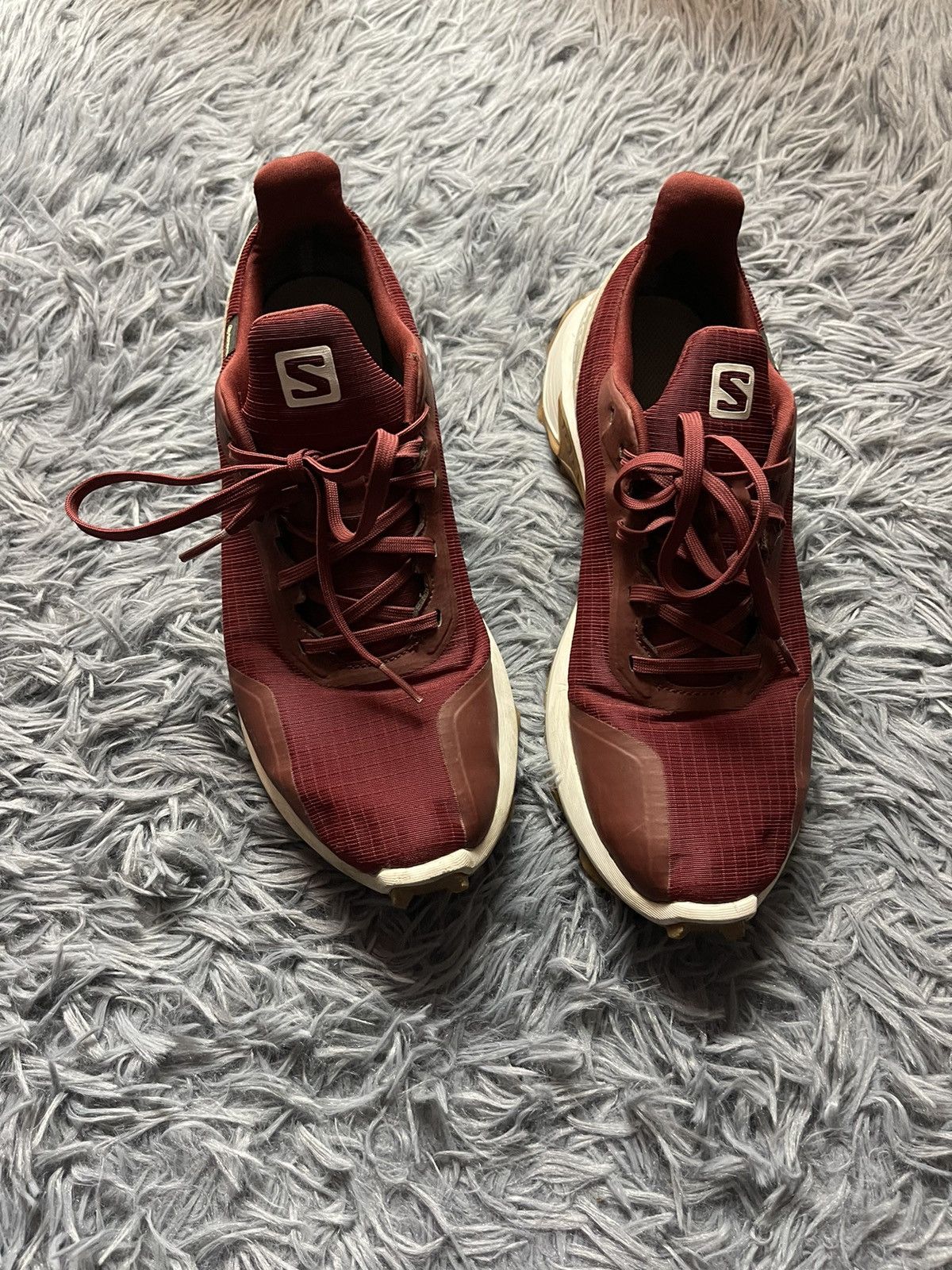 Salomon Salomon Alpha Cross gore-tex burgundy gorpcore sneakers Size US 8.5 / EU 41-42 - 7 Thumbnail