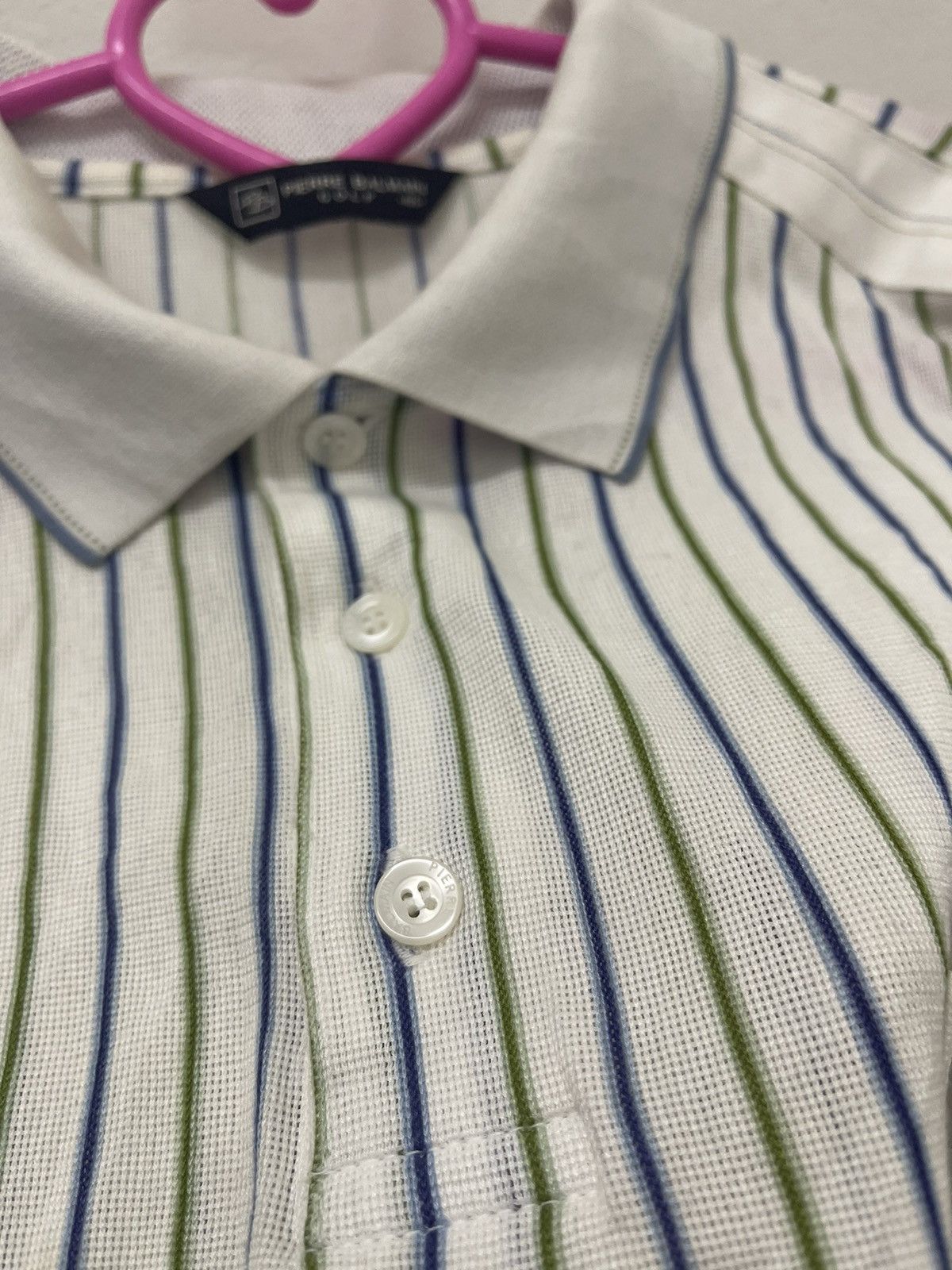 Pierre Balmain Vintage PIERRE BALMAIN Striped Single Pocket Transparent Arm Size US M / EU 48-50 / 2 - 7 Thumbnail