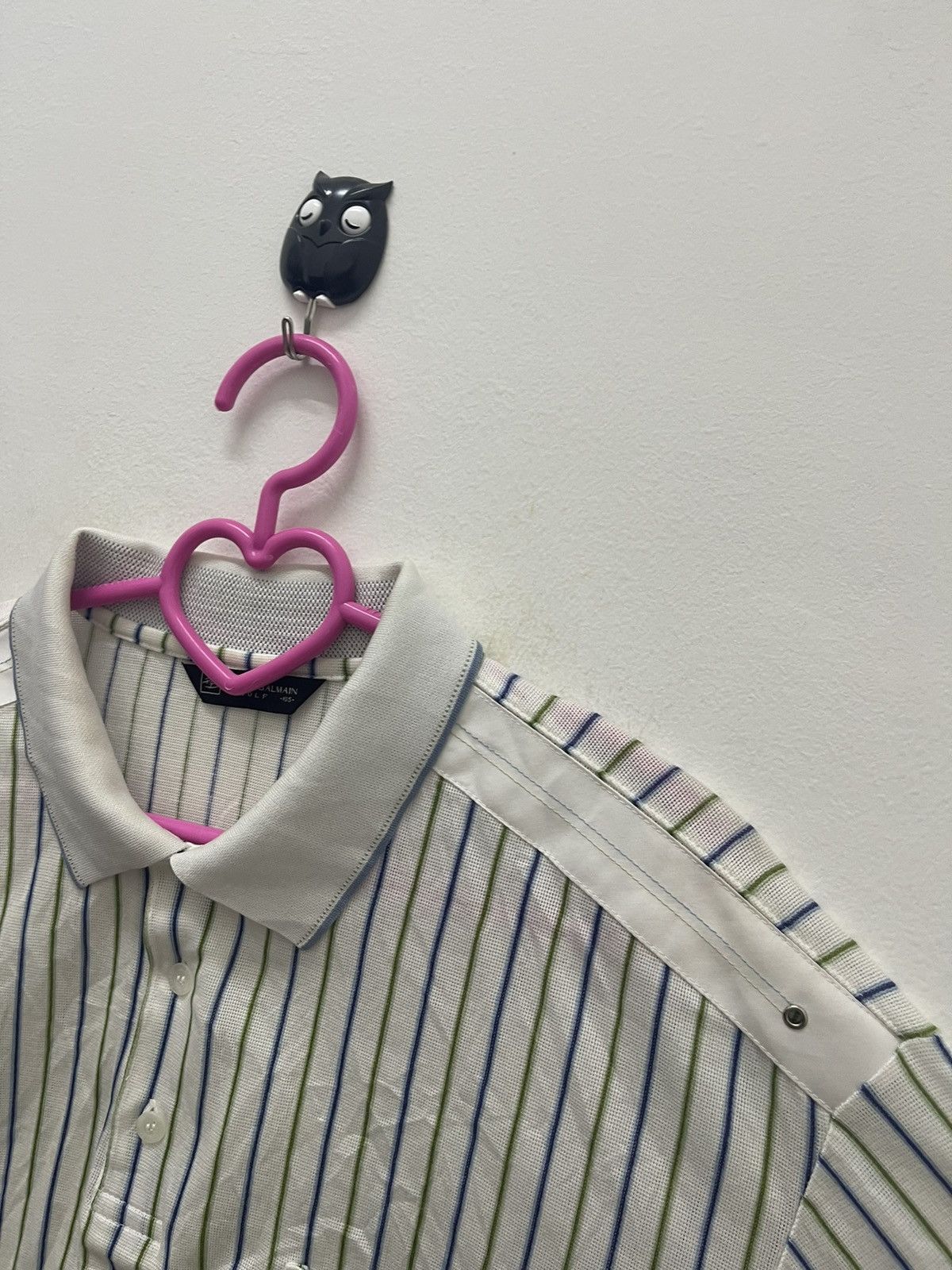 Pierre Balmain Vintage PIERRE BALMAIN Striped Single Pocket Transparent Arm Size US M / EU 48-50 / 2 - 6 Thumbnail