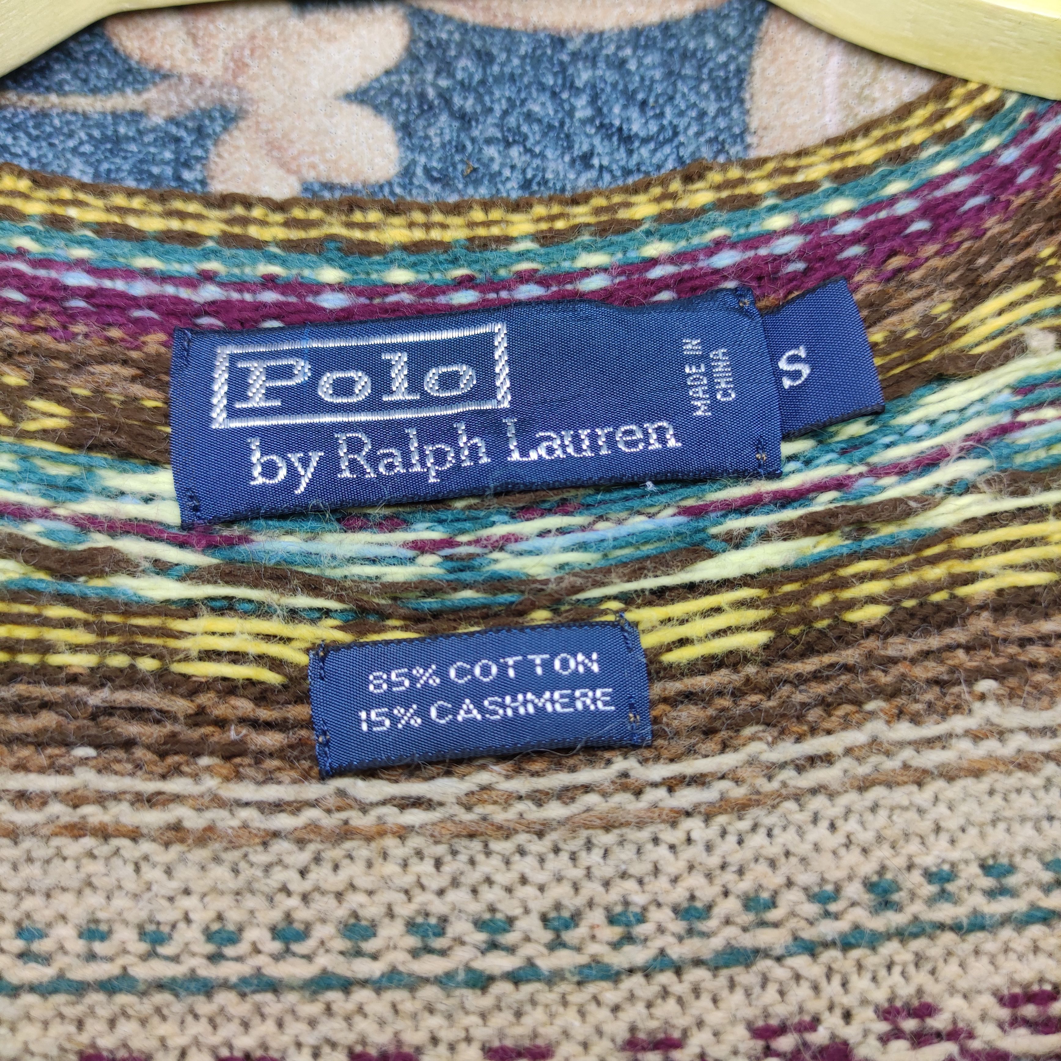Polo Ralph Lauren Vintage Polo Ralph Lauren patterned knit sweater vest Size US M / EU 48-50 / 2 - 11 Thumbnail