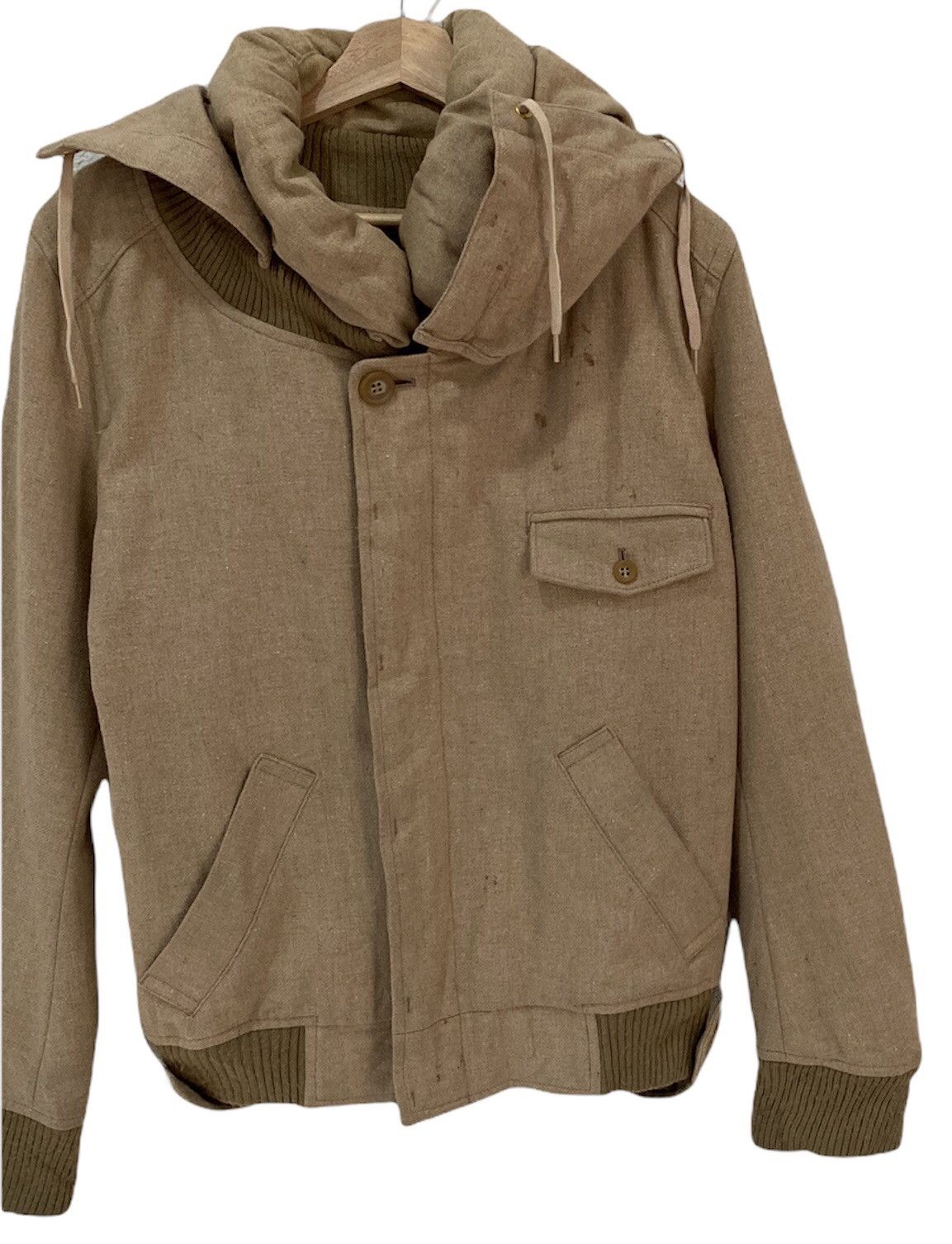 Issey Miyake 🇯🇵ARCHIEVE ISSEY MIYAKE MERCIBEAUCOUP WOOL BOMBER JACKET Size US S / EU 44-46 / 1 - 10 Thumbnail