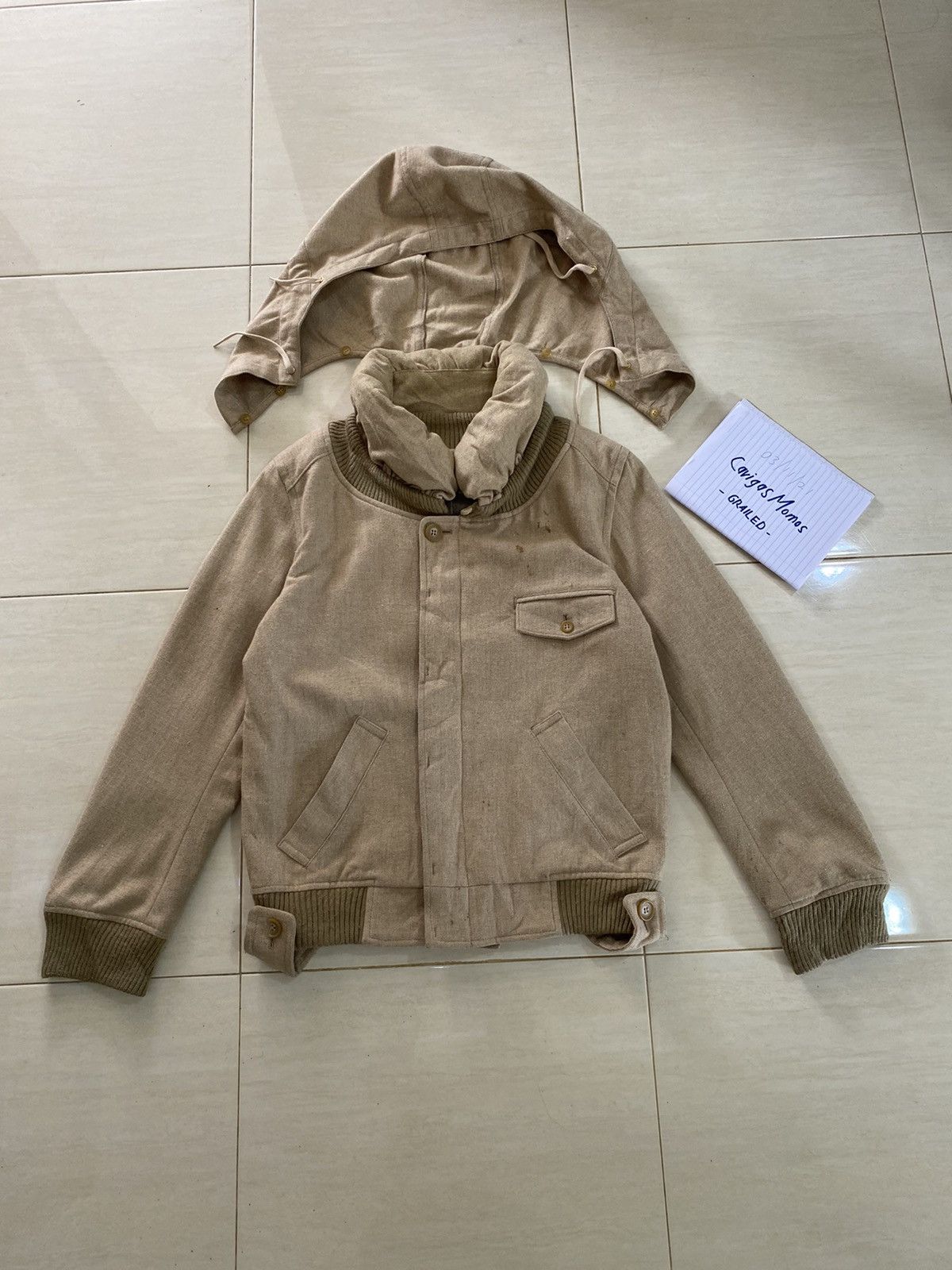 Issey Miyake 🇯🇵ARCHIEVE ISSEY MIYAKE MERCIBEAUCOUP WOOL BOMBER JACKET Size US S / EU 44-46 / 1 - 16 Thumbnail