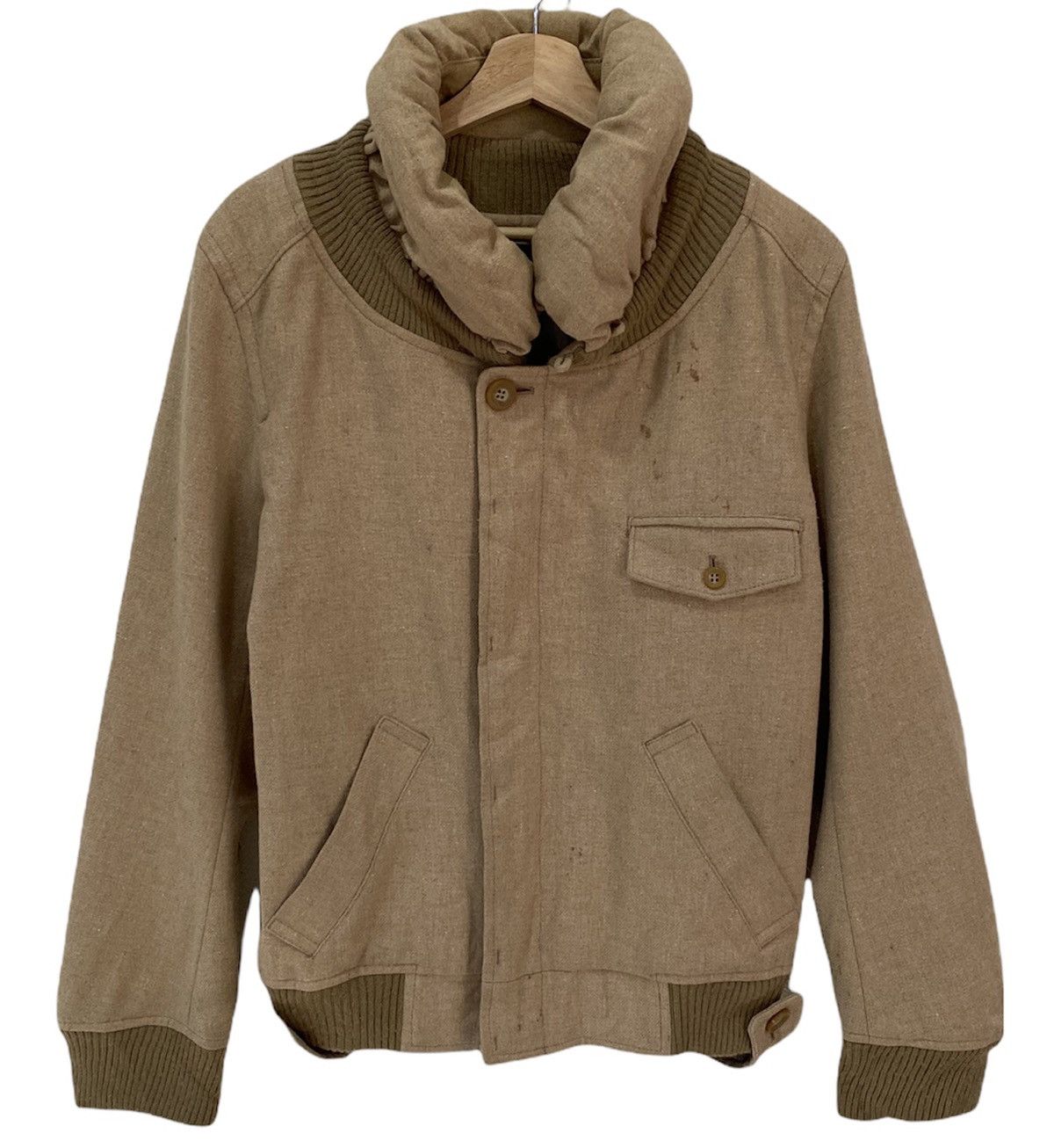 Issey Miyake 🇯🇵ARCHIEVE ISSEY MIYAKE MERCIBEAUCOUP WOOL BOMBER JACKET Size US S / EU 44-46 / 1 - 11 Thumbnail