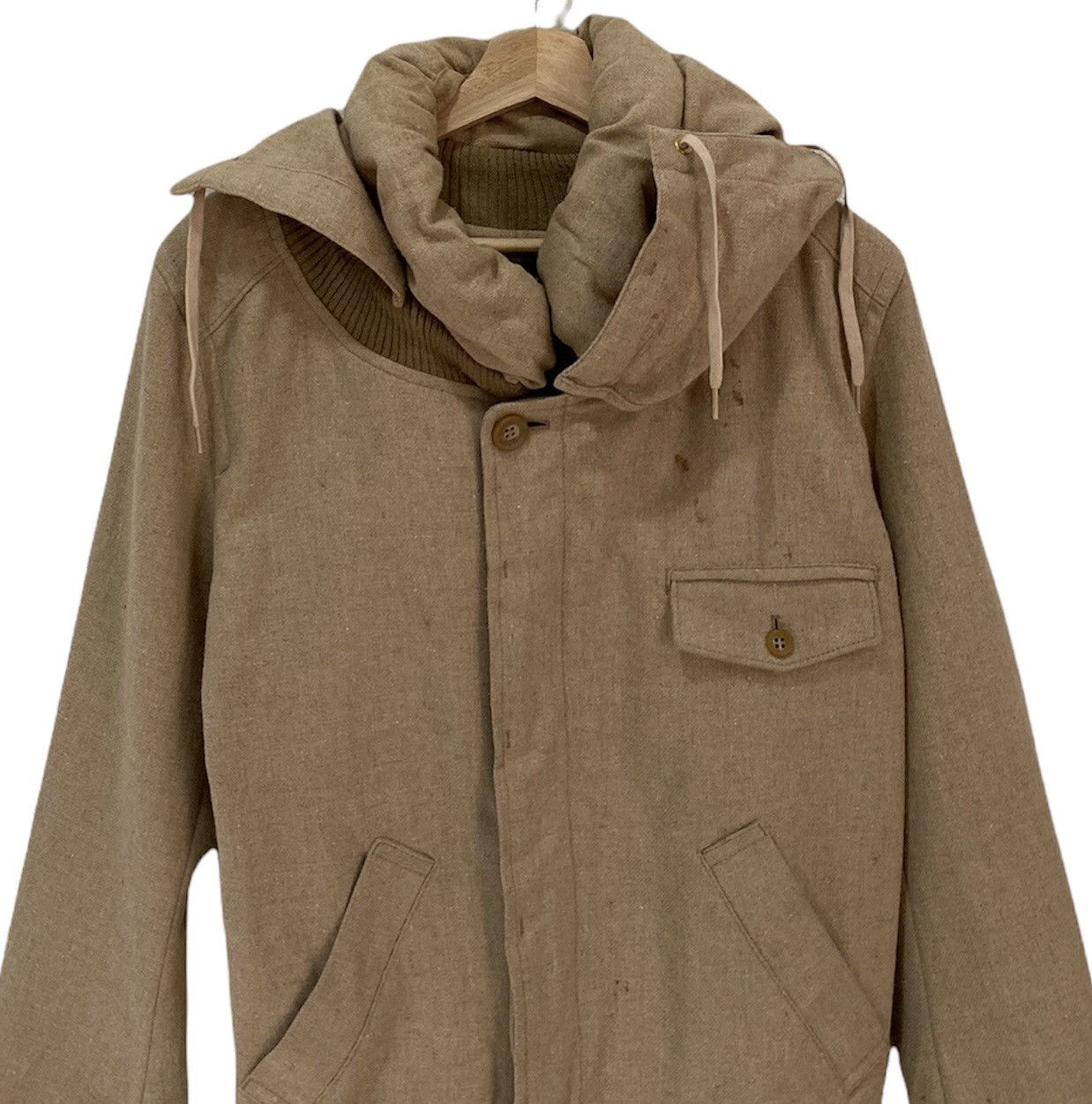 Issey Miyake 🇯🇵ARCHIEVE ISSEY MIYAKE MERCIBEAUCOUP WOOL BOMBER JACKET Size US S / EU 44-46 / 1 - 9 Thumbnail