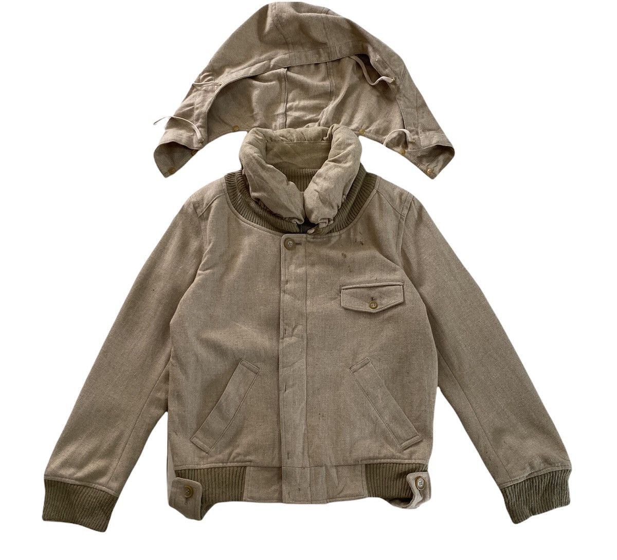 Issey Miyake 🇯🇵ARCHIEVE ISSEY MIYAKE MERCIBEAUCOUP WOOL BOMBER JACKET Size US S / EU 44-46 / 1 - 1 Thumbnail