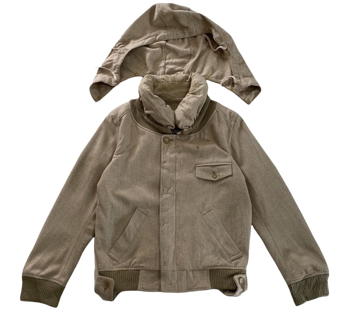 Issey Miyake 🇯🇵ARCHIEVE ISSEY MIYAKE MERCIBEAUCOUP WOOL BOMBER JACKET Size US S / EU 44-46 / 1 - 14 Thumbnail