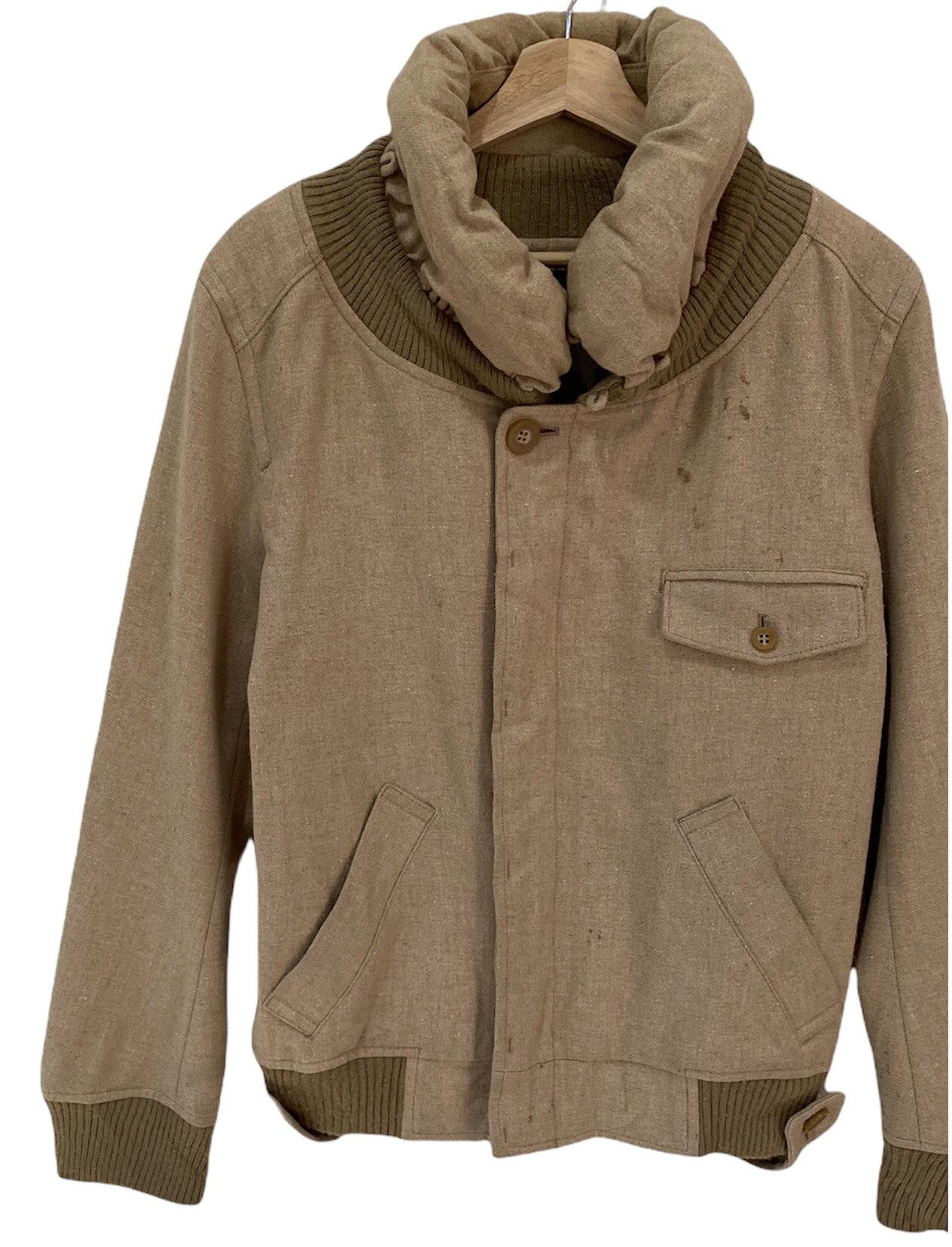 Issey Miyake 🇯🇵ARCHIEVE ISSEY MIYAKE MERCIBEAUCOUP WOOL BOMBER JACKET Size US S / EU 44-46 / 1 - 13 Thumbnail