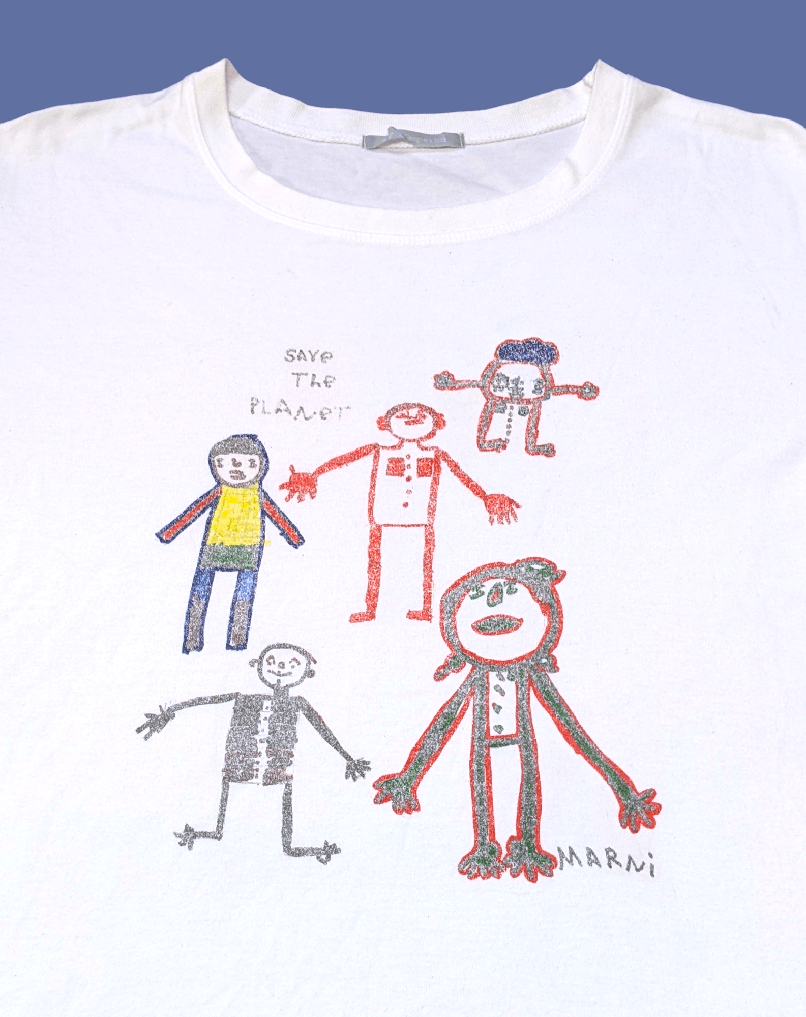 Marni × Vintage Vintage Japanese Marni Save the Planet Artwork T shirt Size US M / EU 48-50 / 2 - 1 Thumbnail