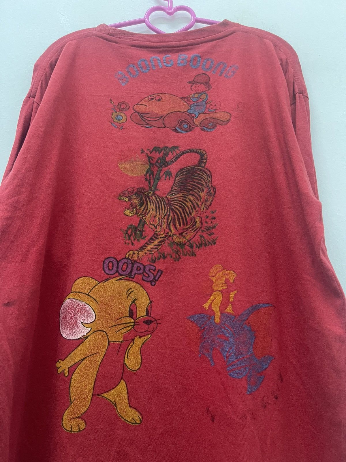 Anime Rare Vintage BE THE REDS Voltron Boong Boong Tom & Jerry Tee Size US L / EU 52-54 / 3 - 6 Thumbnail