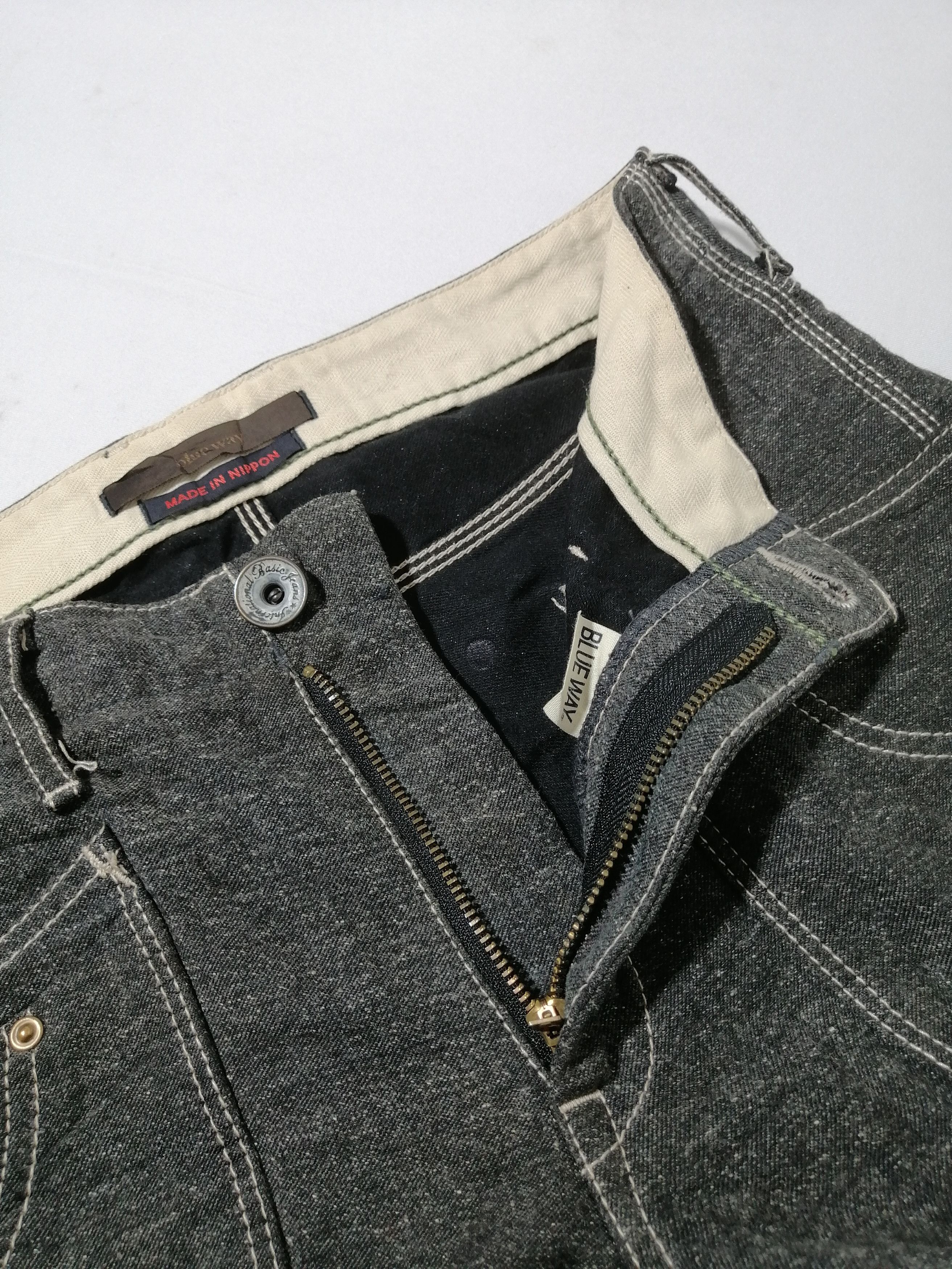Japanese Brand Blue Way Nice Design Denim Size US 27 - 4 Thumbnail