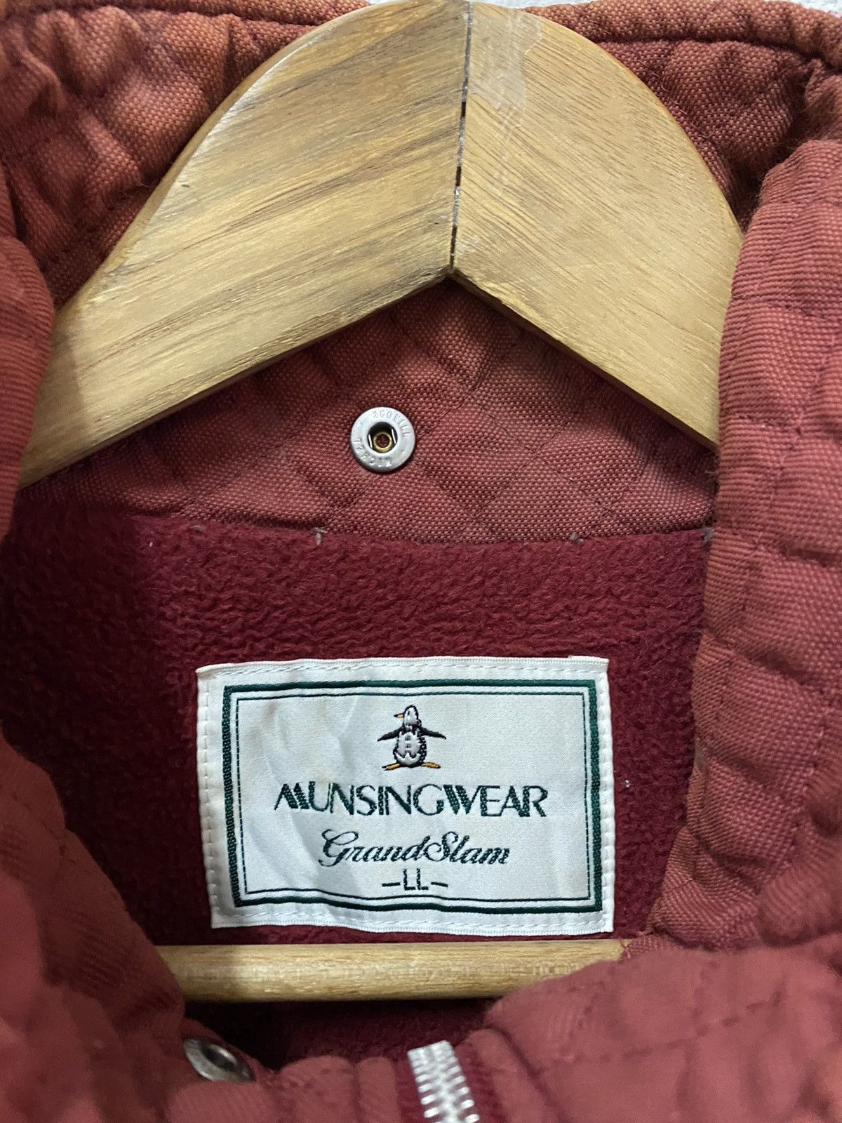 Grand Slam × Japanese Brand VINTAGE 80s GRAND SLAM MUNSINGWEAR QUILTED MA+ BOMBER JACKET Size US XXL / EU 58 / 5 - 10 Thumbnail