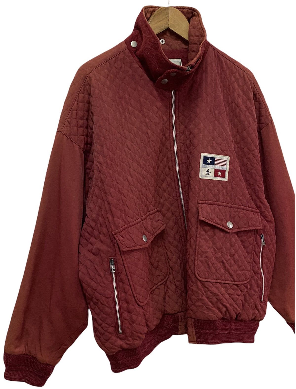 Grand Slam × Japanese Brand VINTAGE 80s GRAND SLAM MUNSINGWEAR QUILTED MA+ BOMBER JACKET Size US XXL / EU 58 / 5 - 5 Thumbnail