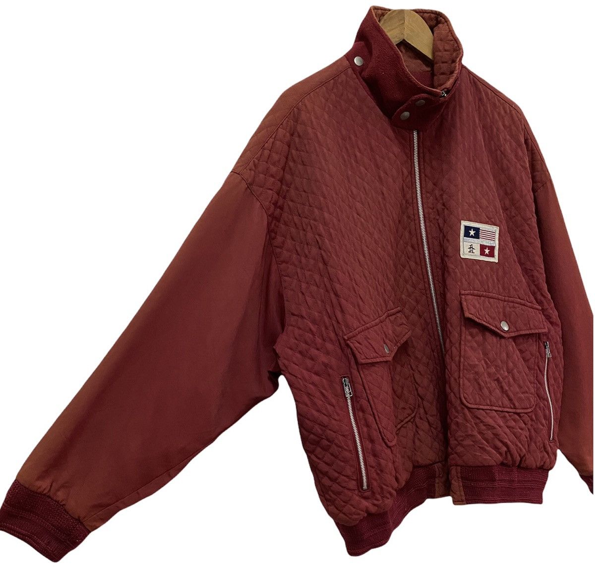 Grand Slam × Japanese Brand VINTAGE 80s GRAND SLAM MUNSINGWEAR QUILTED MA+ BOMBER JACKET Size US XXL / EU 58 / 5 - 6 Thumbnail