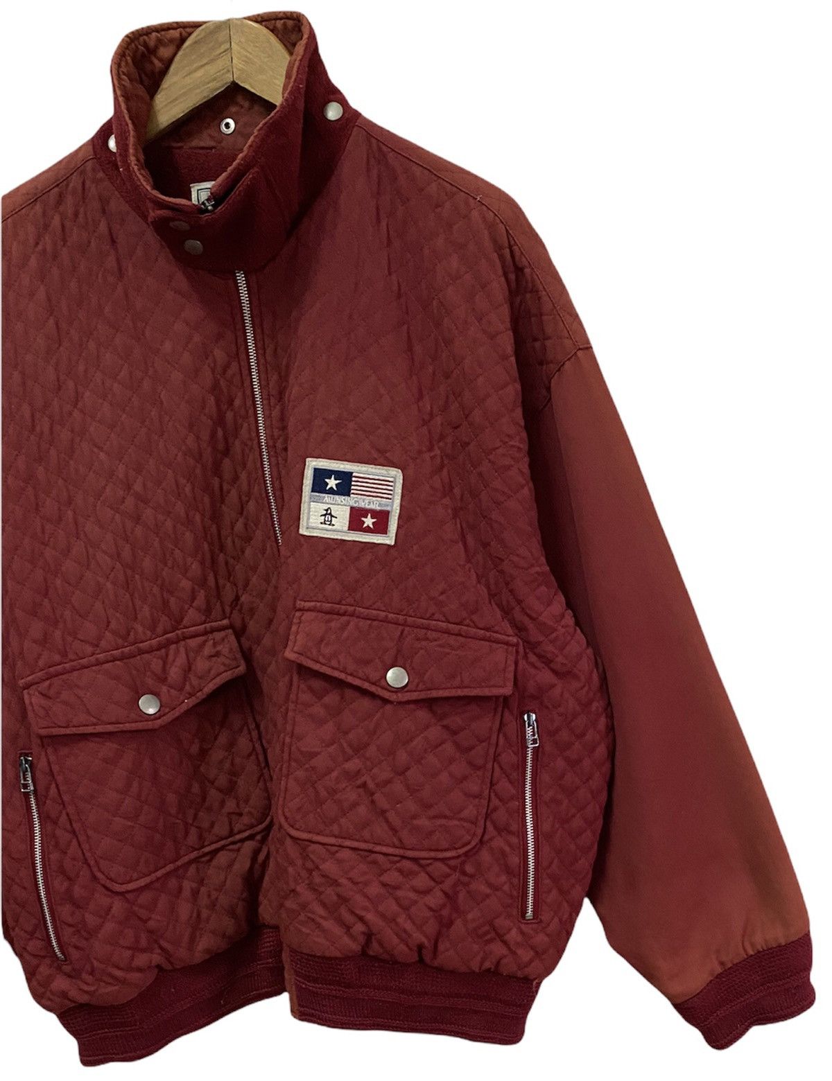 Grand Slam × Japanese Brand VINTAGE 80s GRAND SLAM MUNSINGWEAR QUILTED MA+ BOMBER JACKET Size US XXL / EU 58 / 5 - 3 Thumbnail
