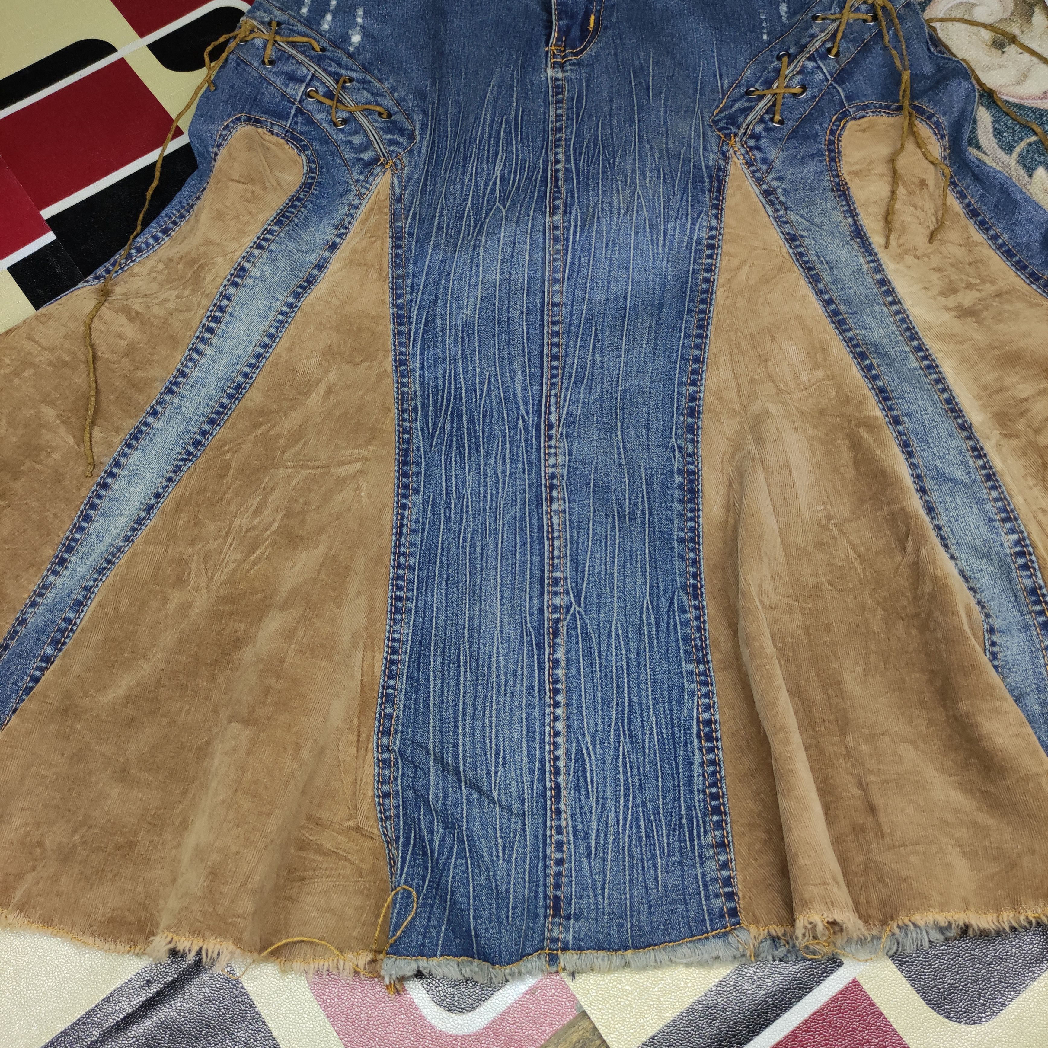 Hysteric Glamour a88 Vintage Japanese Brand cowboy jeans skirt Size 28" / US 6 / IT 42 - 15 Thumbnail