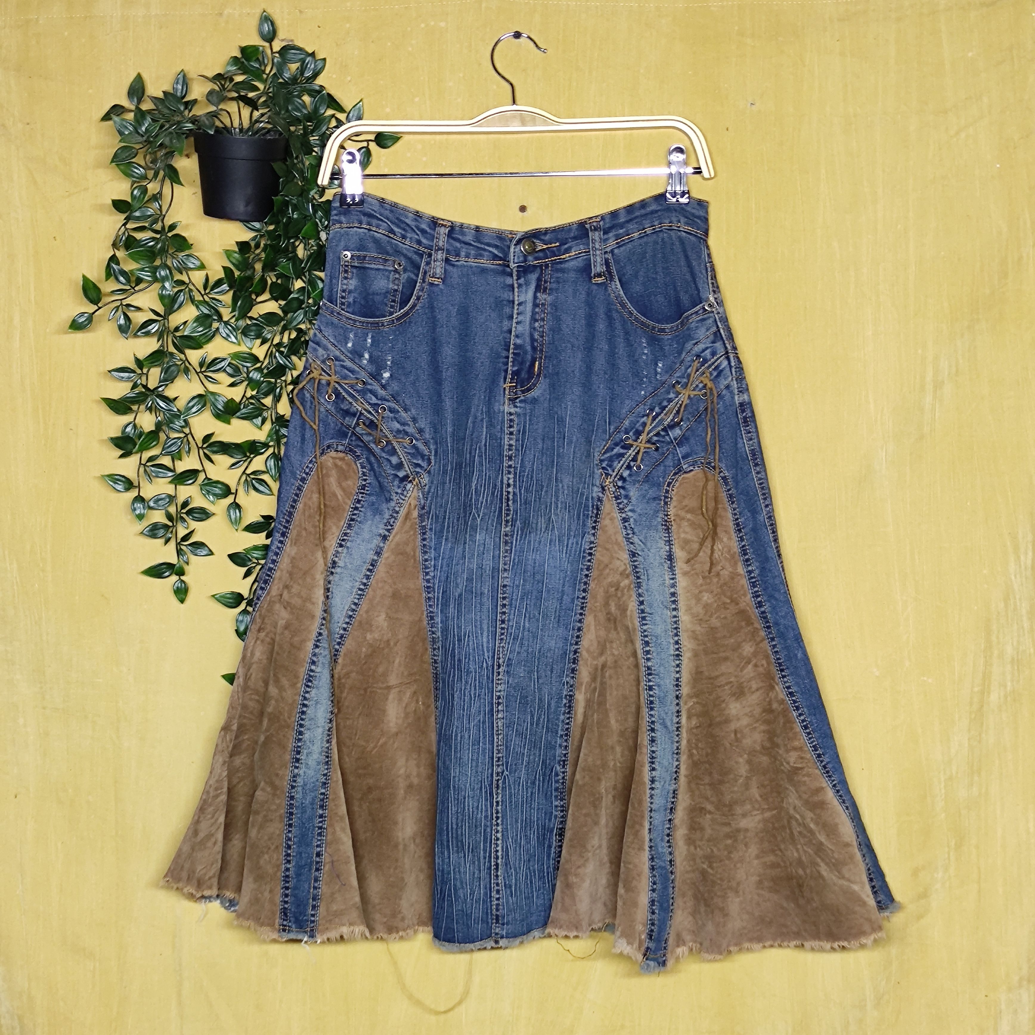 Hysteric Glamour a88 Vintage Japanese Brand cowboy jeans skirt Size 28" / US 6 / IT 42 - 1 Thumbnail