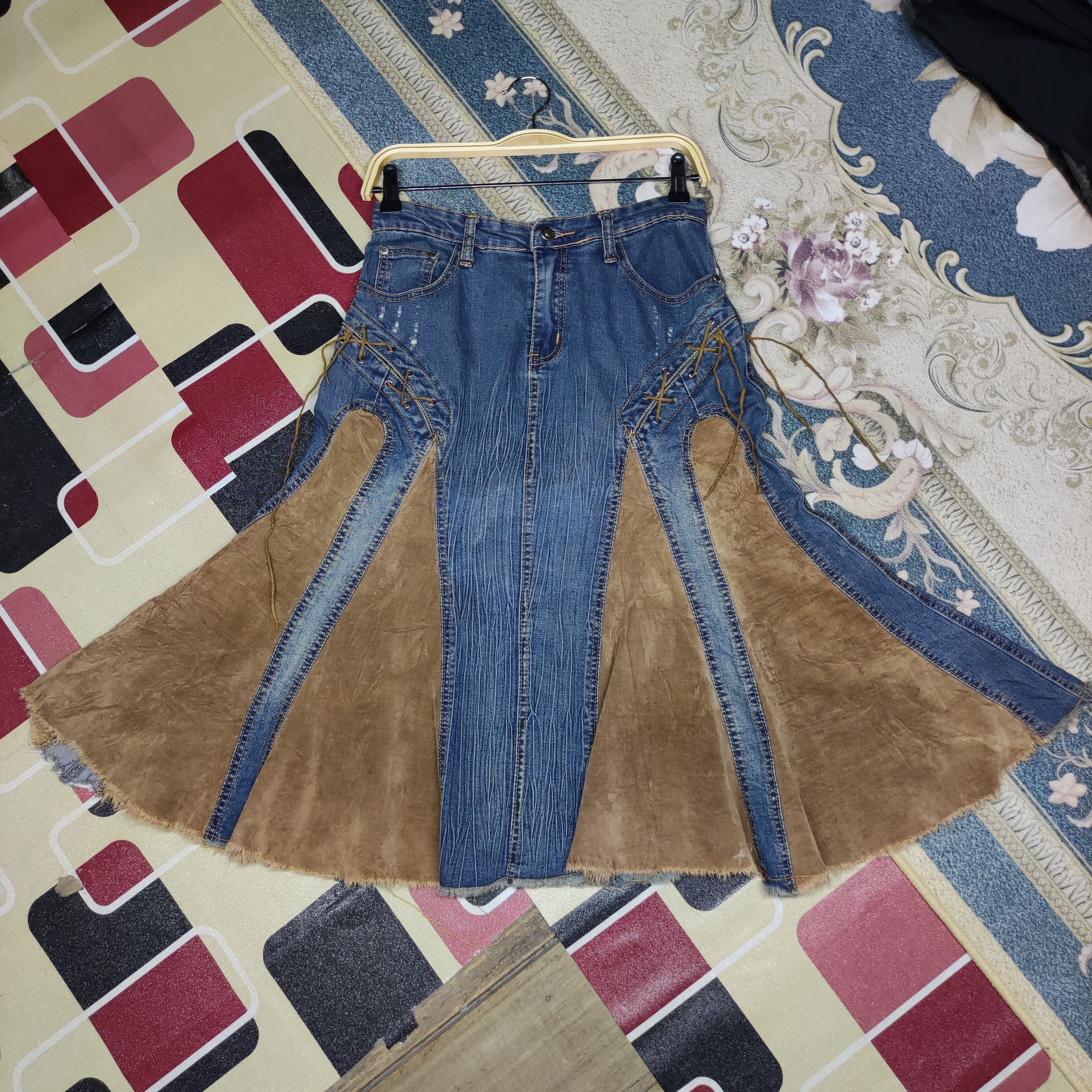 Hysteric Glamour a88 Vintage Japanese Brand cowboy jeans skirt Size 28" / US 6 / IT 42 - 5 Thumbnail