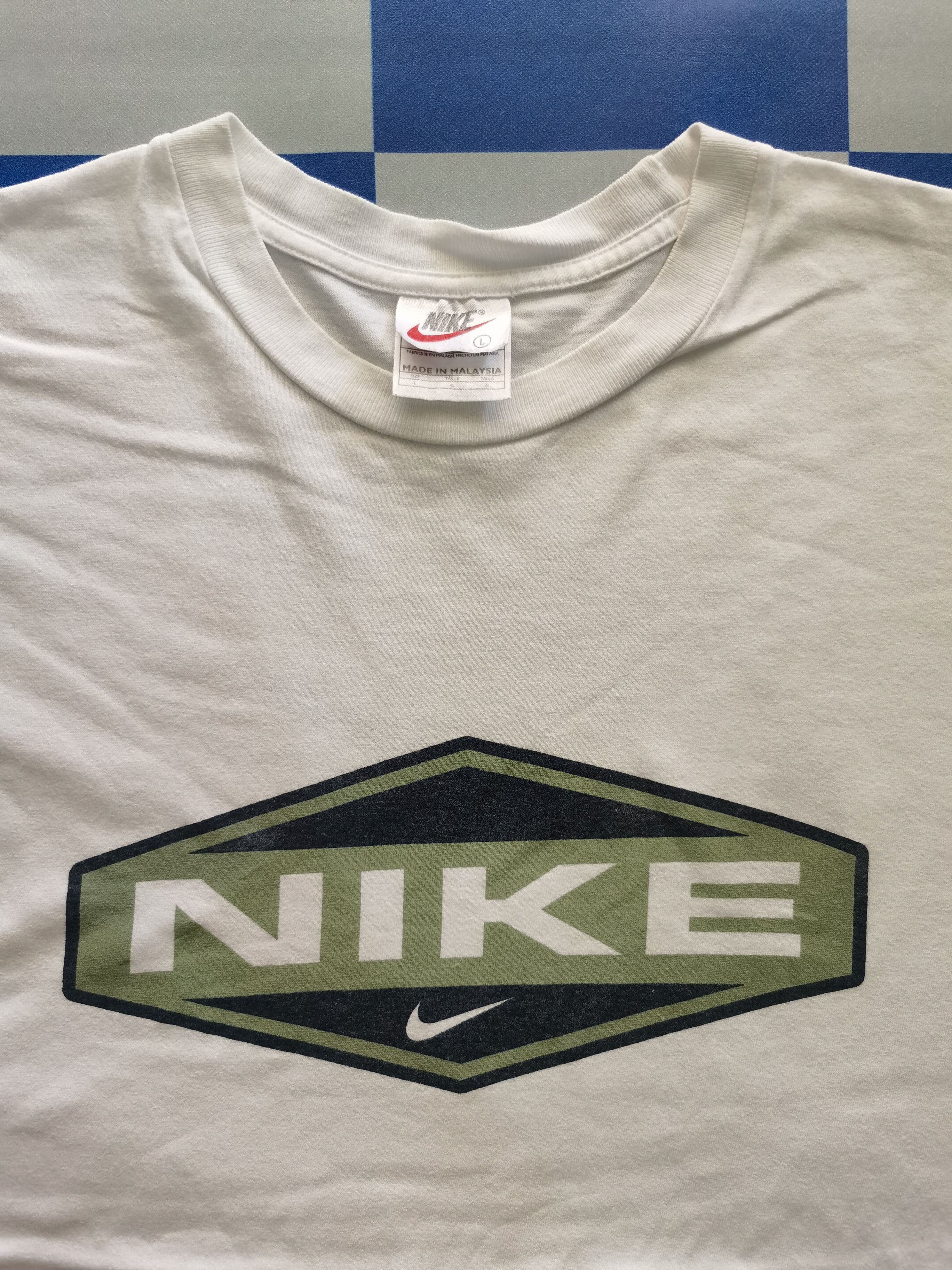 Nike × Vintage Vintage Nike Mirror Swoosh Logo Tee Size US L / EU 52-54 / 3 - 3 Thumbnail