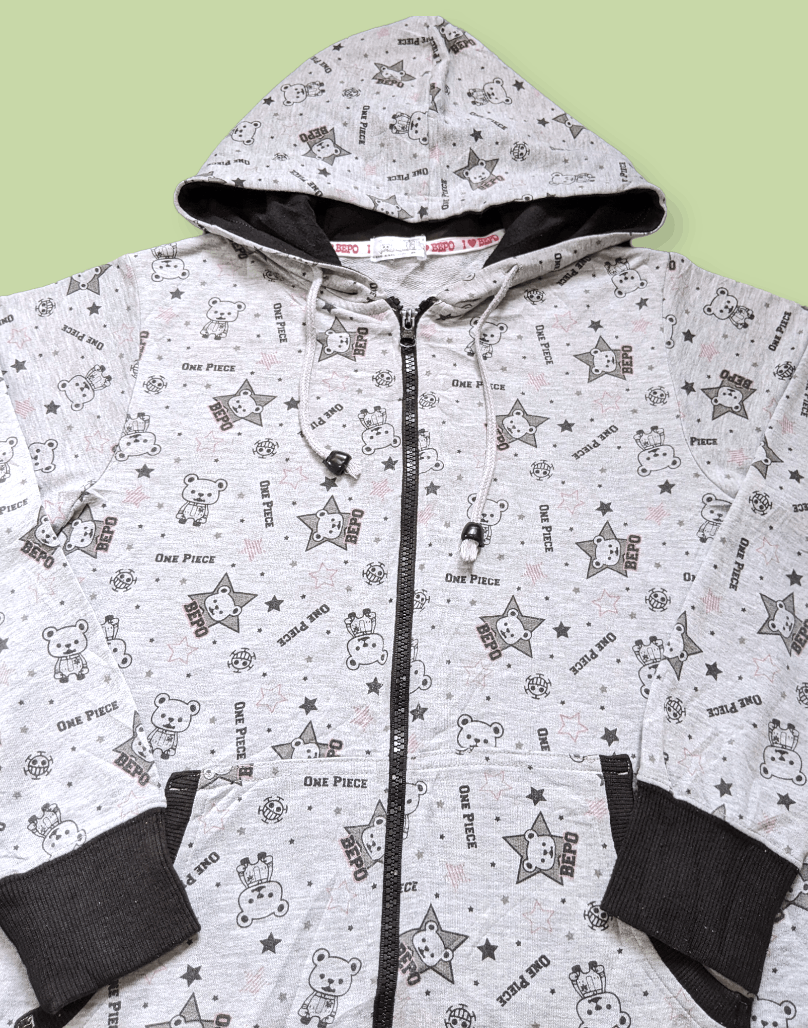 Anime × Japanese Brand × Vintage Vintage Anime One Piece Bepo Heart Pirates Zipped Hoodie Size S / US 4 / IT 40 - 1 Thumbnail