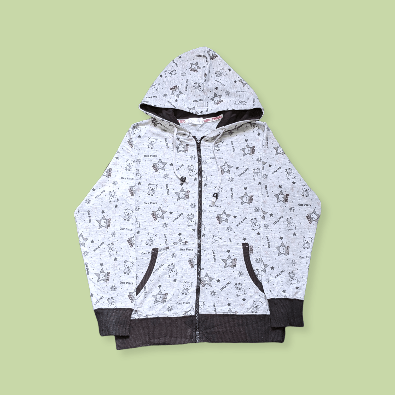Anime × Japanese Brand × Vintage Vintage Anime One Piece Bepo Heart Pirates Zipped Hoodie Size S / US 4 / IT 40 - 2 Thumbnail