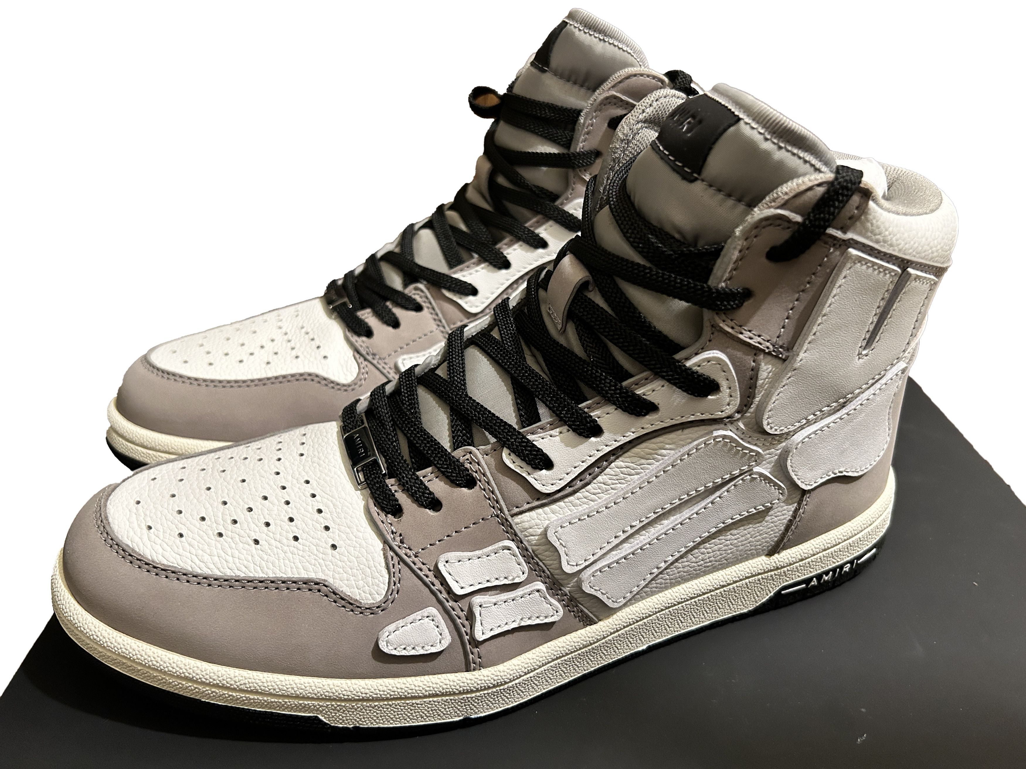 Amiri Amiri Skel High-Top GREY Sneakers Size US 11 / EU 44 - 2 Thumbnail