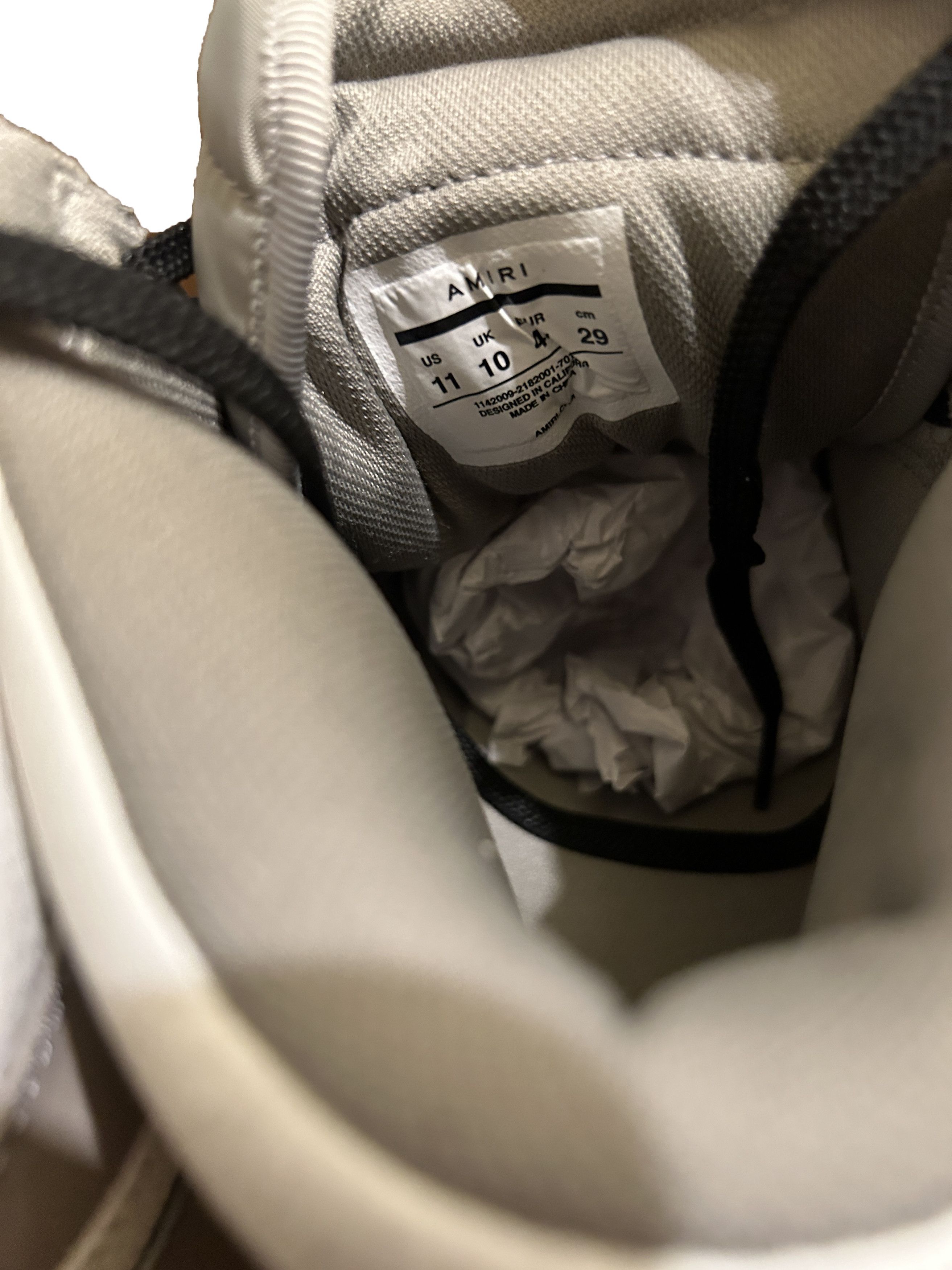 Amiri Amiri Skel High-Top GREY Sneakers Size US 11 / EU 44 - 11 Thumbnail