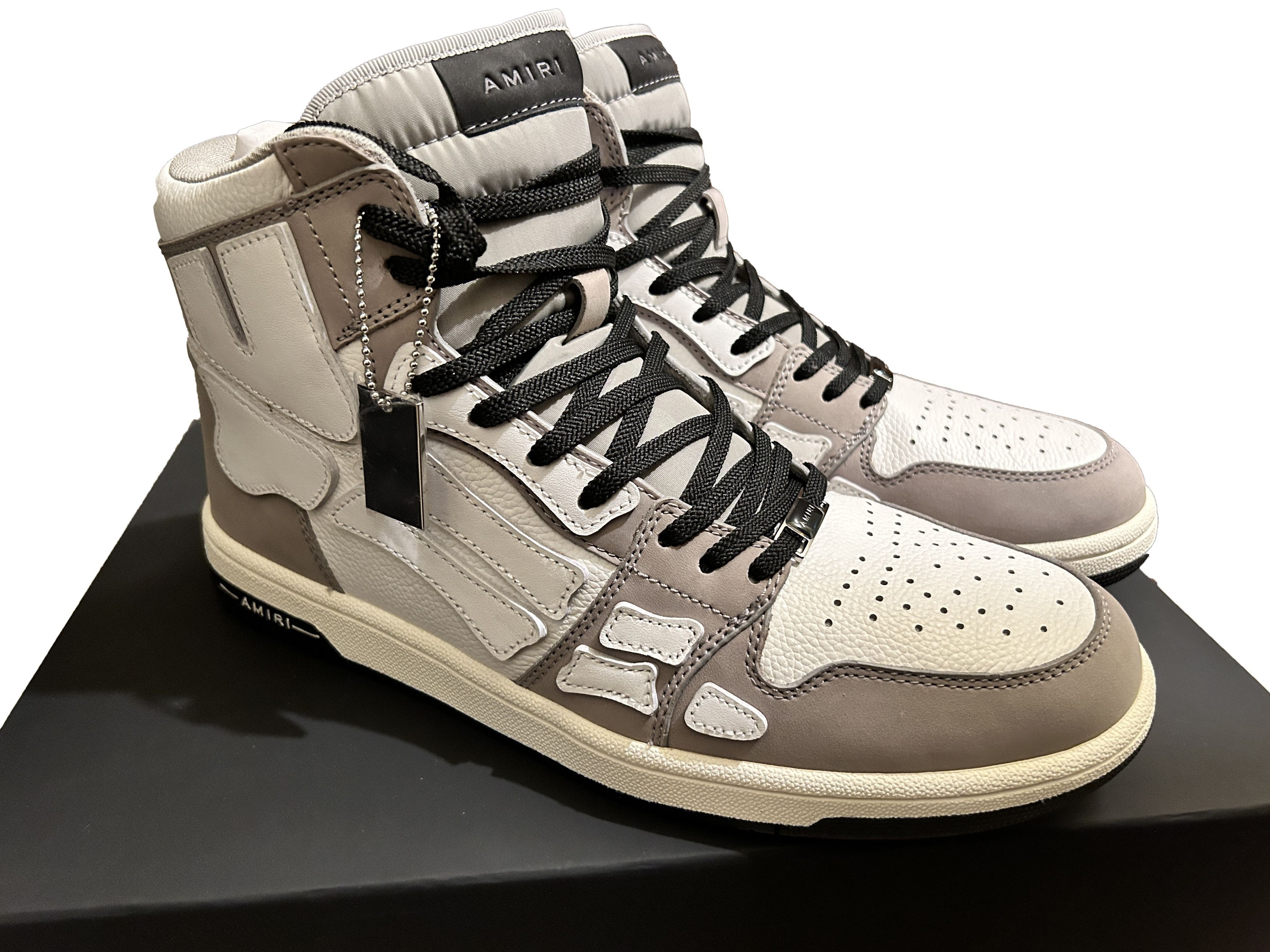 Amiri Amiri Skel High-Top GREY Sneakers Size US 11 / EU 44 - 1 Thumbnail