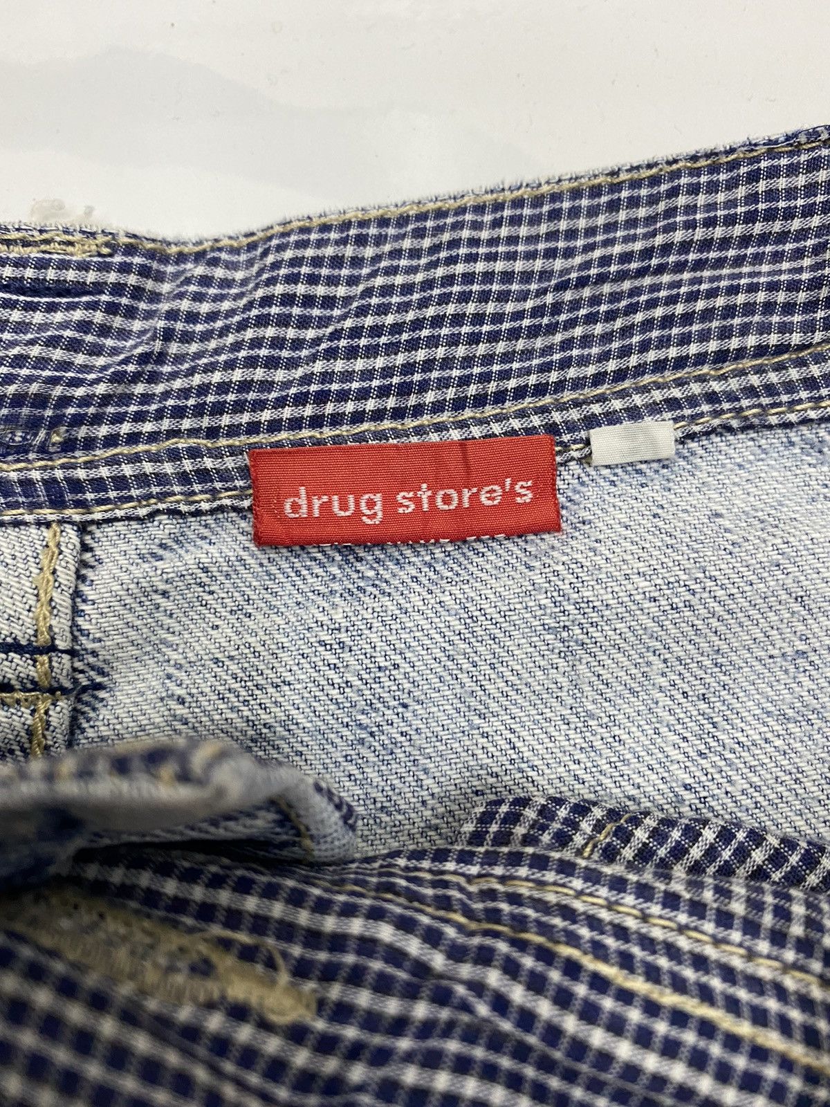 Hysteric Glamour × Japanese Brand HYSTERIC GLAMOUR STYLE DRUG STORE BAGGY PATCHWORK DENIM PANT Size US 30 / EU 46 - 9 Thumbnail