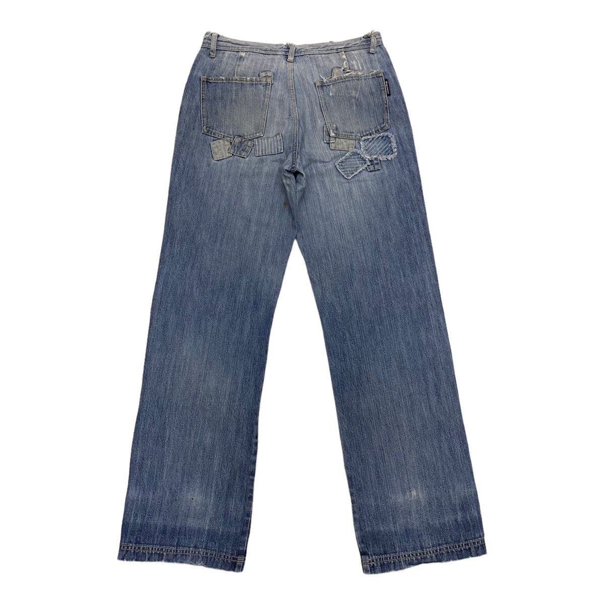 Hysteric Glamour × Japanese Brand HYSTERIC GLAMOUR STYLE DRUG STORE BAGGY PATCHWORK DENIM PANT Size US 30 / EU 46 - 2 Thumbnail