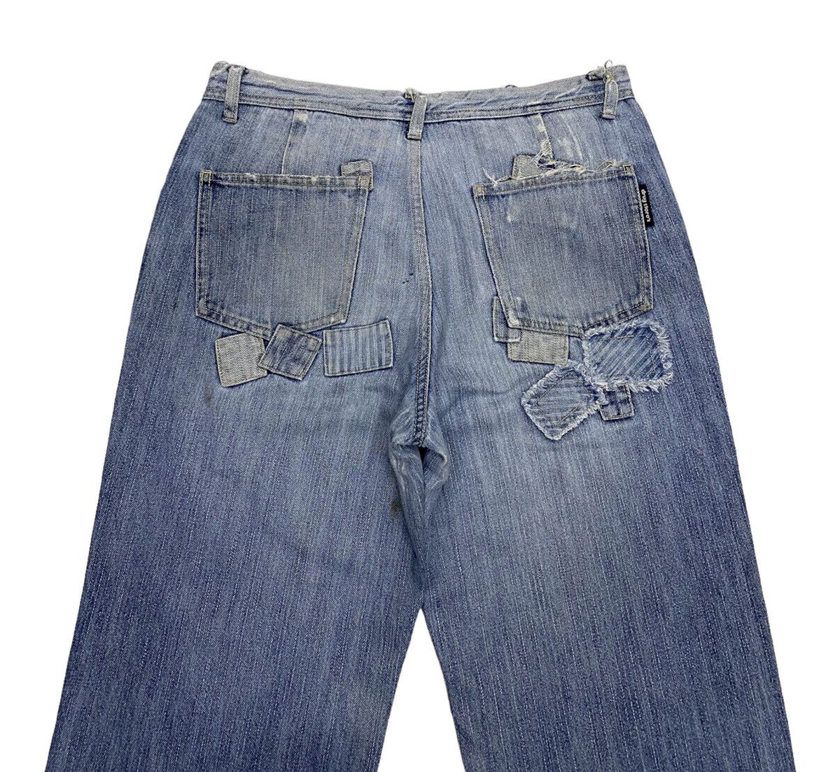 Hysteric Glamour × Japanese Brand HYSTERIC GLAMOUR STYLE DRUG STORE BAGGY PATCHWORK DENIM PANT Size US 30 / EU 46 - 6 Thumbnail