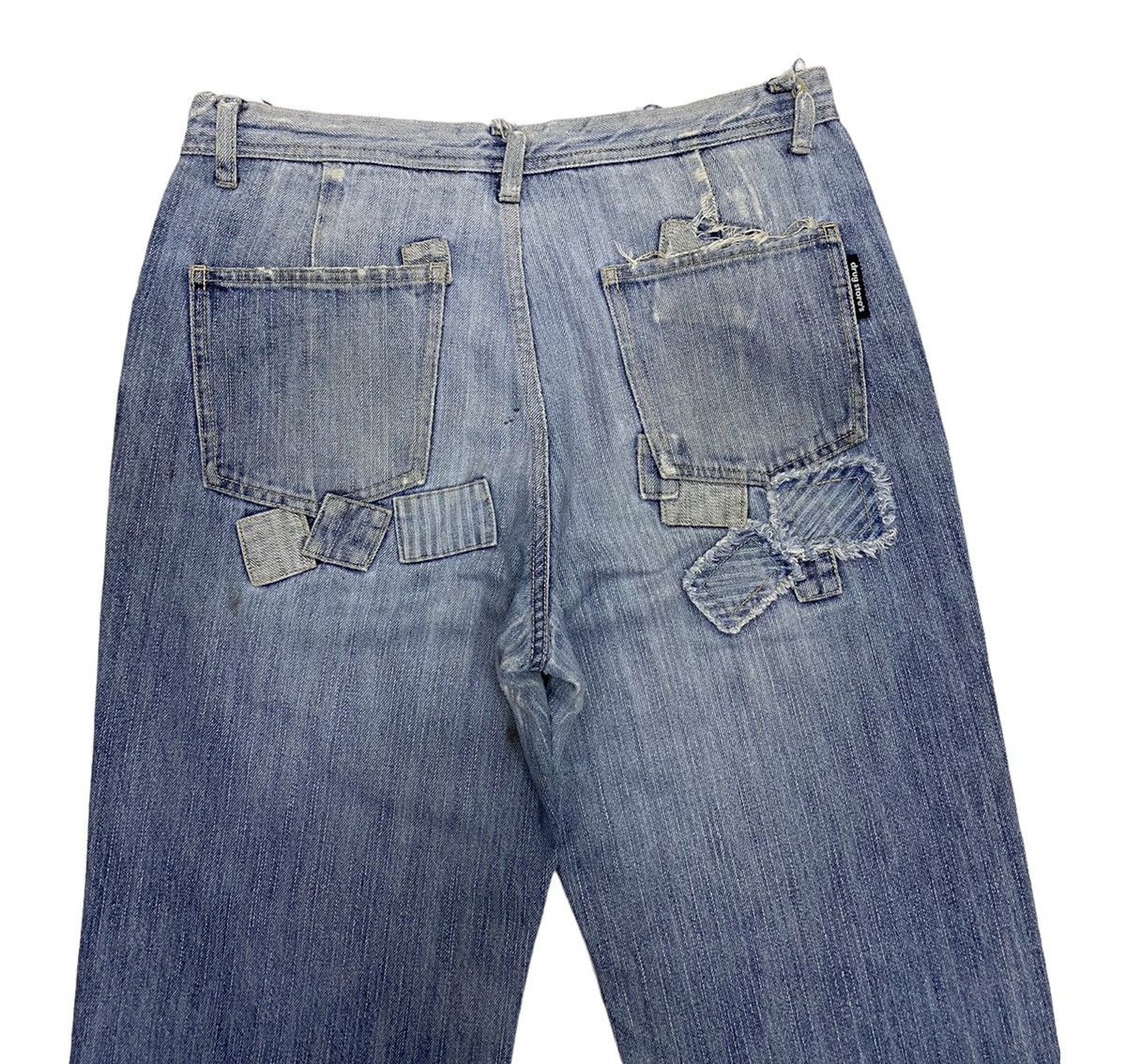 Hysteric Glamour × Japanese Brand HYSTERIC GLAMOUR STYLE DRUG STORE BAGGY PATCHWORK DENIM PANT Size US 30 / EU 46 - 4 Thumbnail