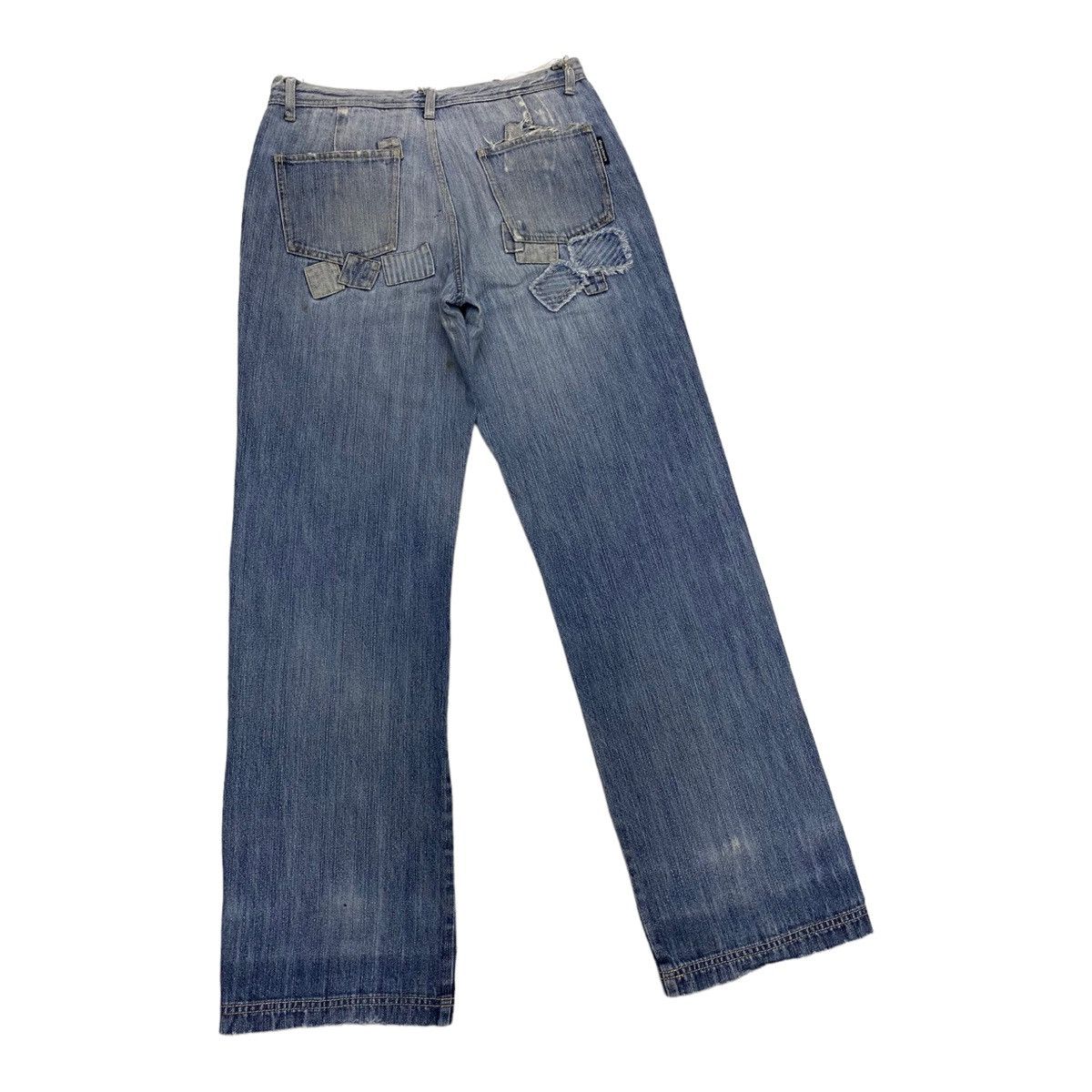 Hysteric Glamour × Japanese Brand HYSTERIC GLAMOUR STYLE DRUG STORE BAGGY PATCHWORK DENIM PANT Size US 30 / EU 46 - 8 Thumbnail