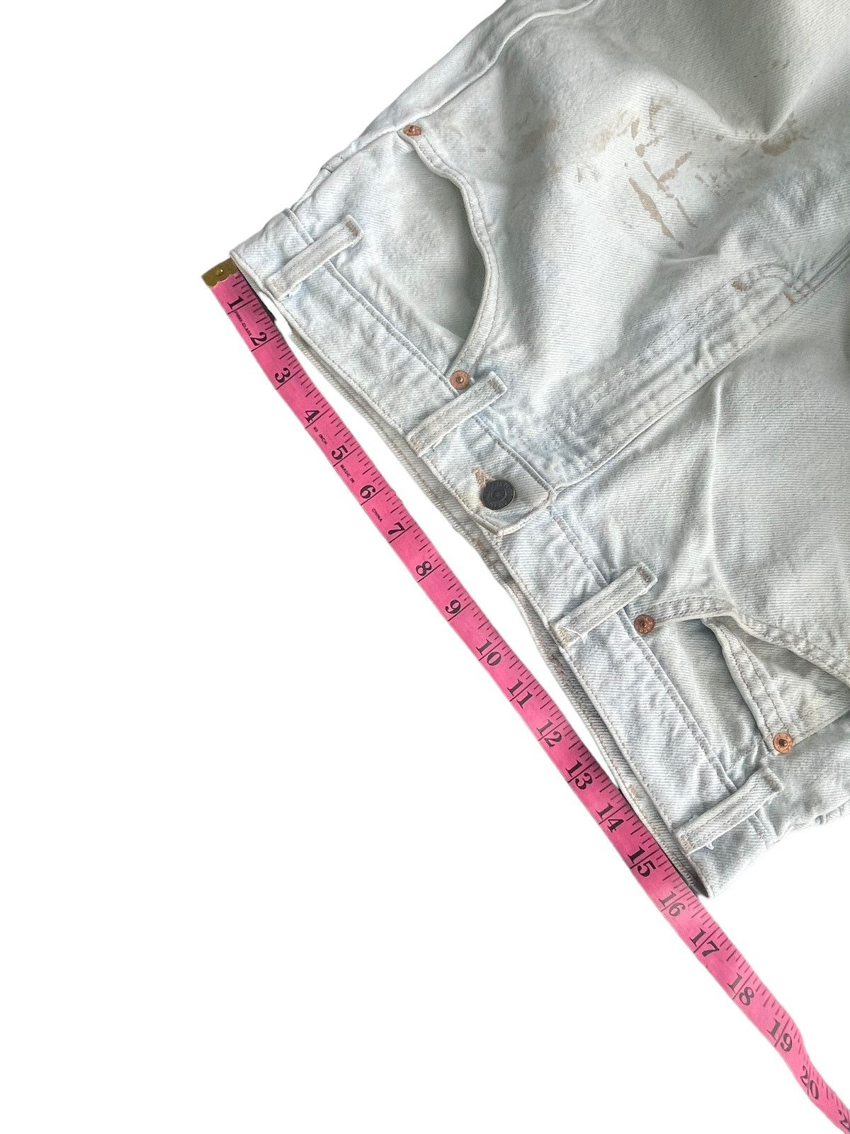 Levi's Vintage 1991 Levis 505 e Orange Tag Faded Denim Size US 32 / EU 48 - 20 Thumbnail