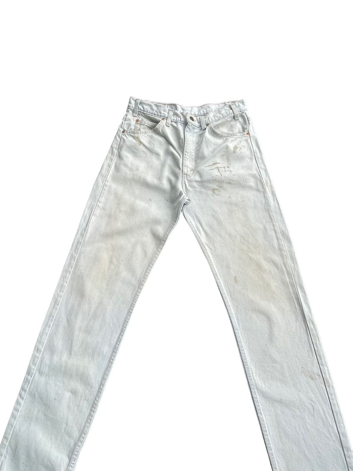 Levi's Vintage 1991 Levis 505 e Orange Tag Faded Denim Size US 32 / EU 48 - 4 Thumbnail